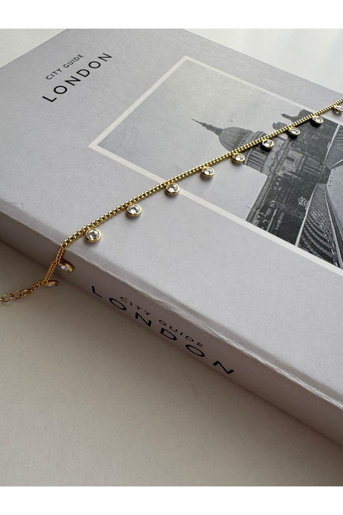 MODA 14 K Rengi Taşlı Halhal 28 cm