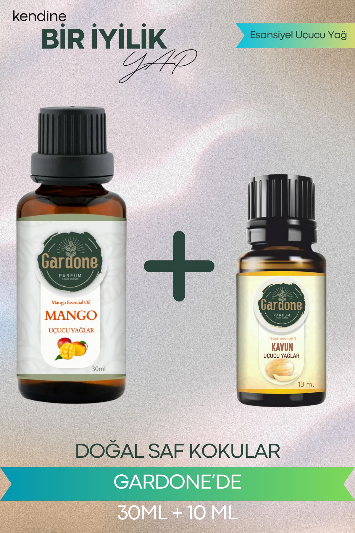 Gardone Mango30 ml , Kavun 10 ml Set Yağ Buhurdanlık Yağı Doğal Oda Kokusu Difüzör Yağ