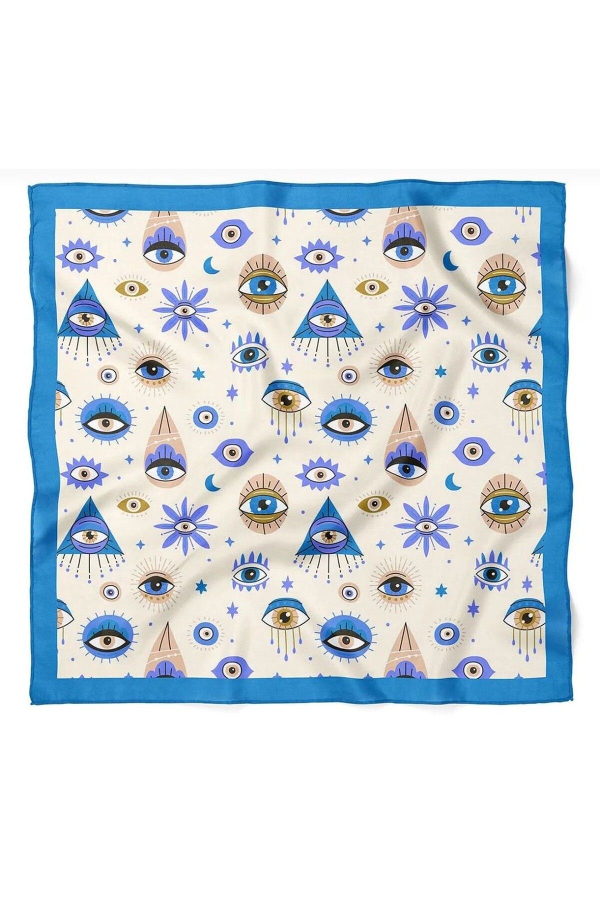 CHARMLUCKY RENKLİ DESENLİ FULAR 50X50 CM