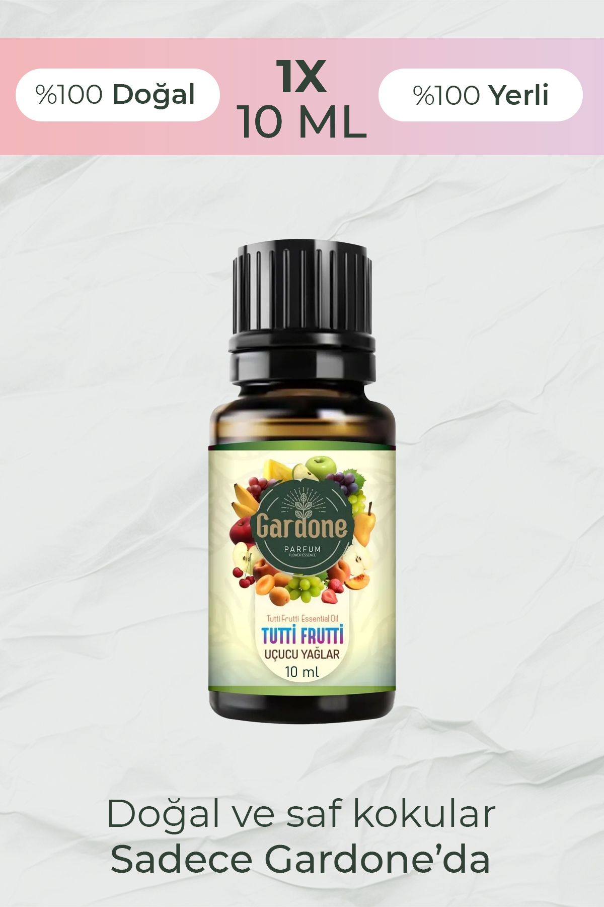 Gardone Tutti Frutti Uçucu Yağ Buhurdanlık Yağı Doğal Yağlar Oda Kokusu Esansiyel Yağ Difüzör Yağ 10ml