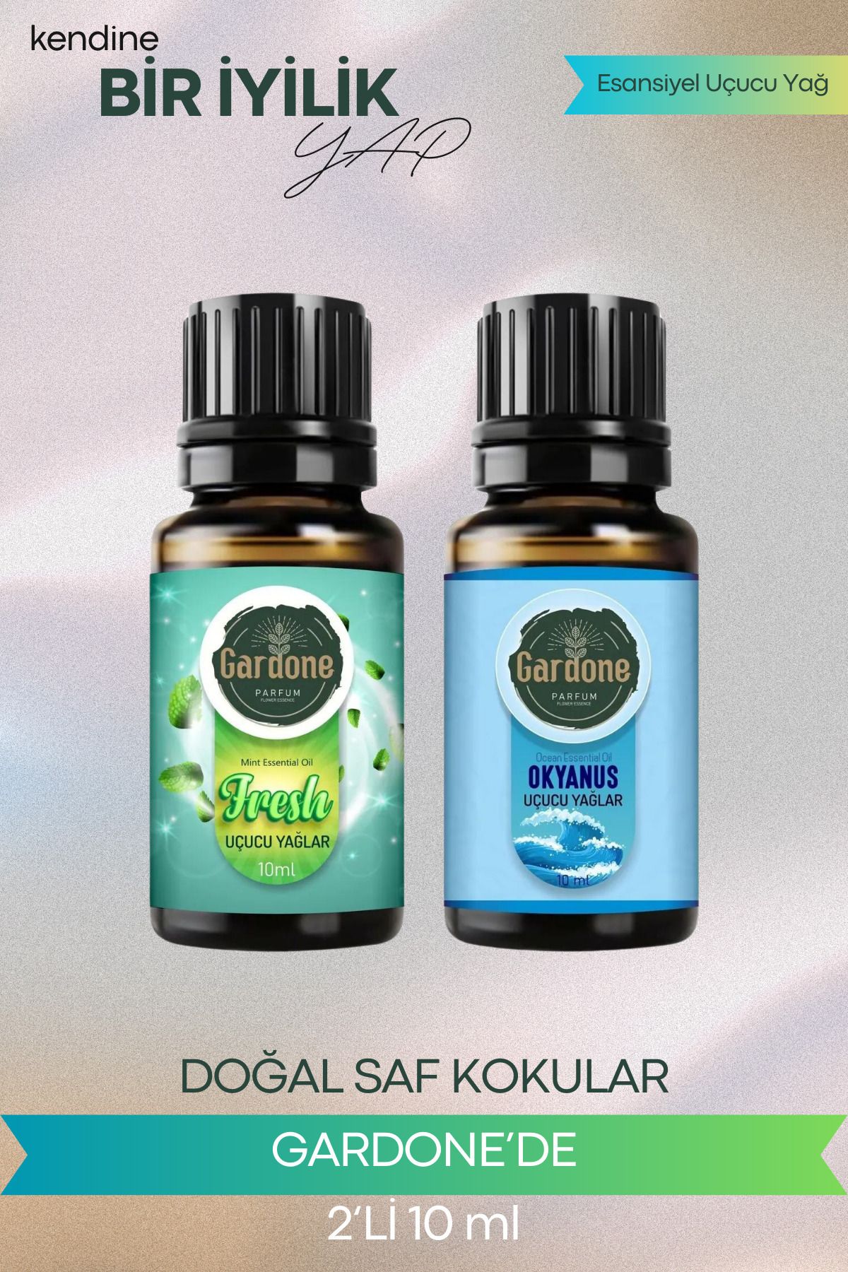 Gardone Fresh Okyanus Uçucu Yağ Buhurdanlık Yağı Doğal Uçucu Yağlar Oda Kokusu Aromaterapi 10ml