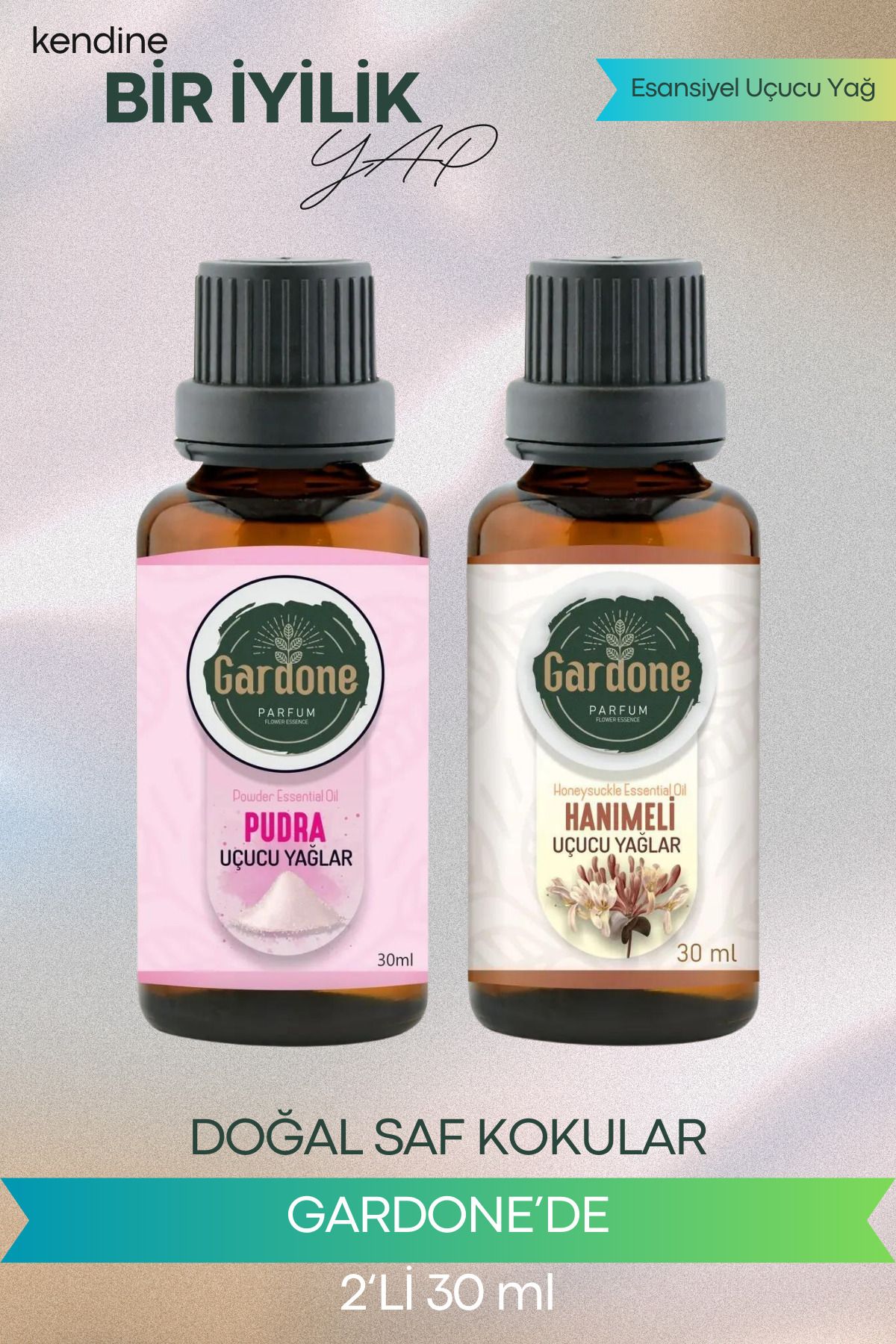 Gardone Pudra Hanımeli Uçucu Yağ Buhurdanlık Yağı Doğal Uçucu Yağ Oda Kokusu Aromaterapi 30ml