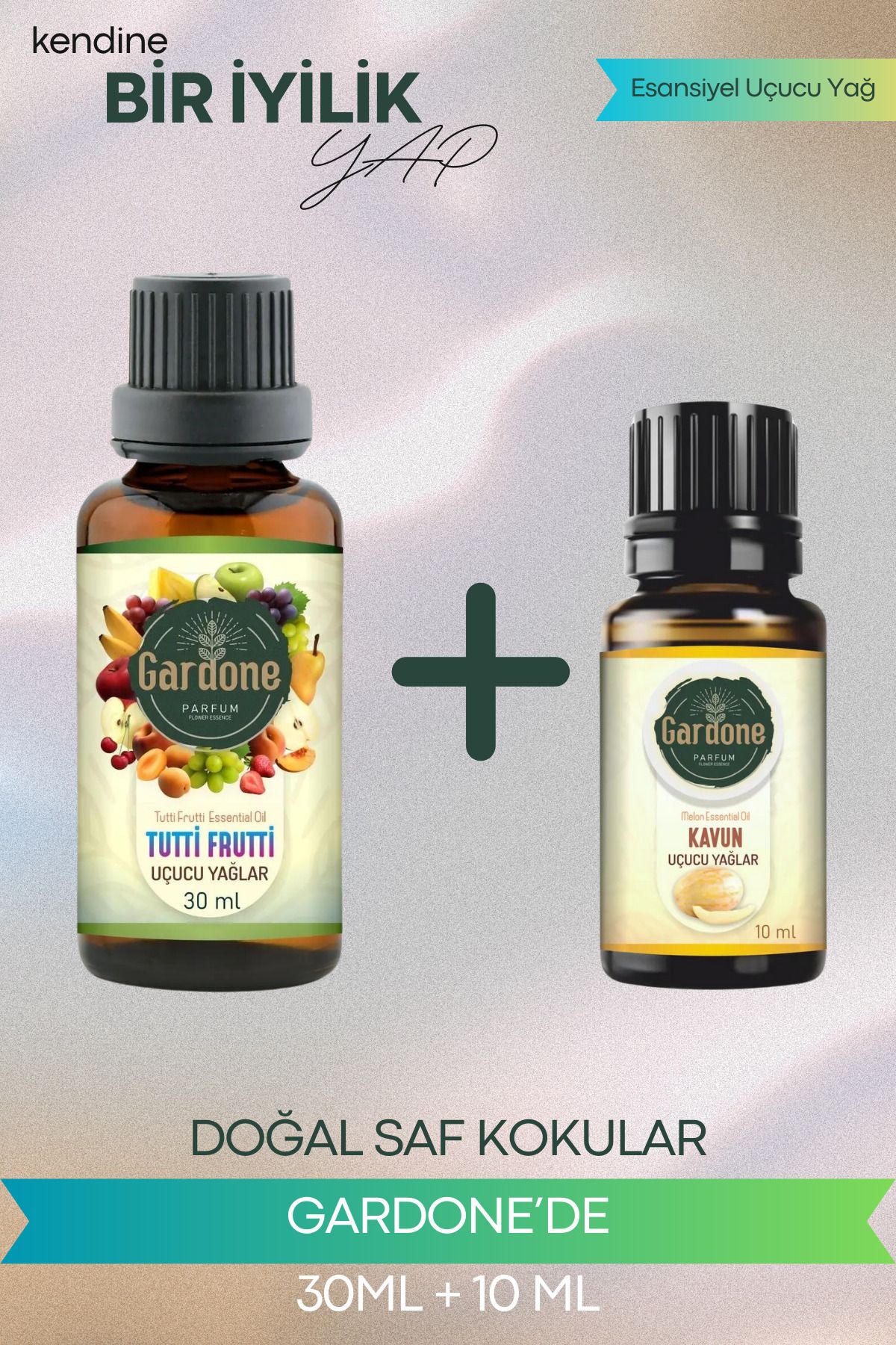 Gardone Tutti Frutti 30 ml , Kavun 10 ml Set Yağ Buhurdanlık Yağı Doğal Oda Kokusu Difüzör