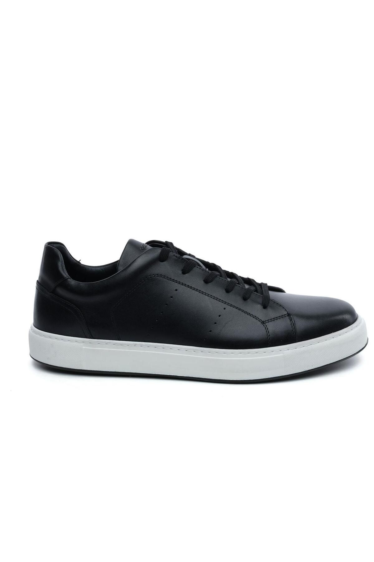 Greyder 64703L Siyah Erkek Hakiki Deri Sneaker
