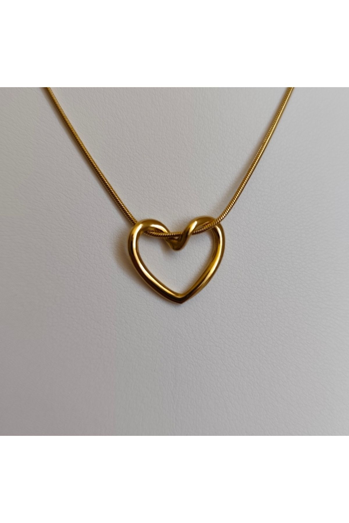 miyesa stainless steel Çelik Heart Kolye