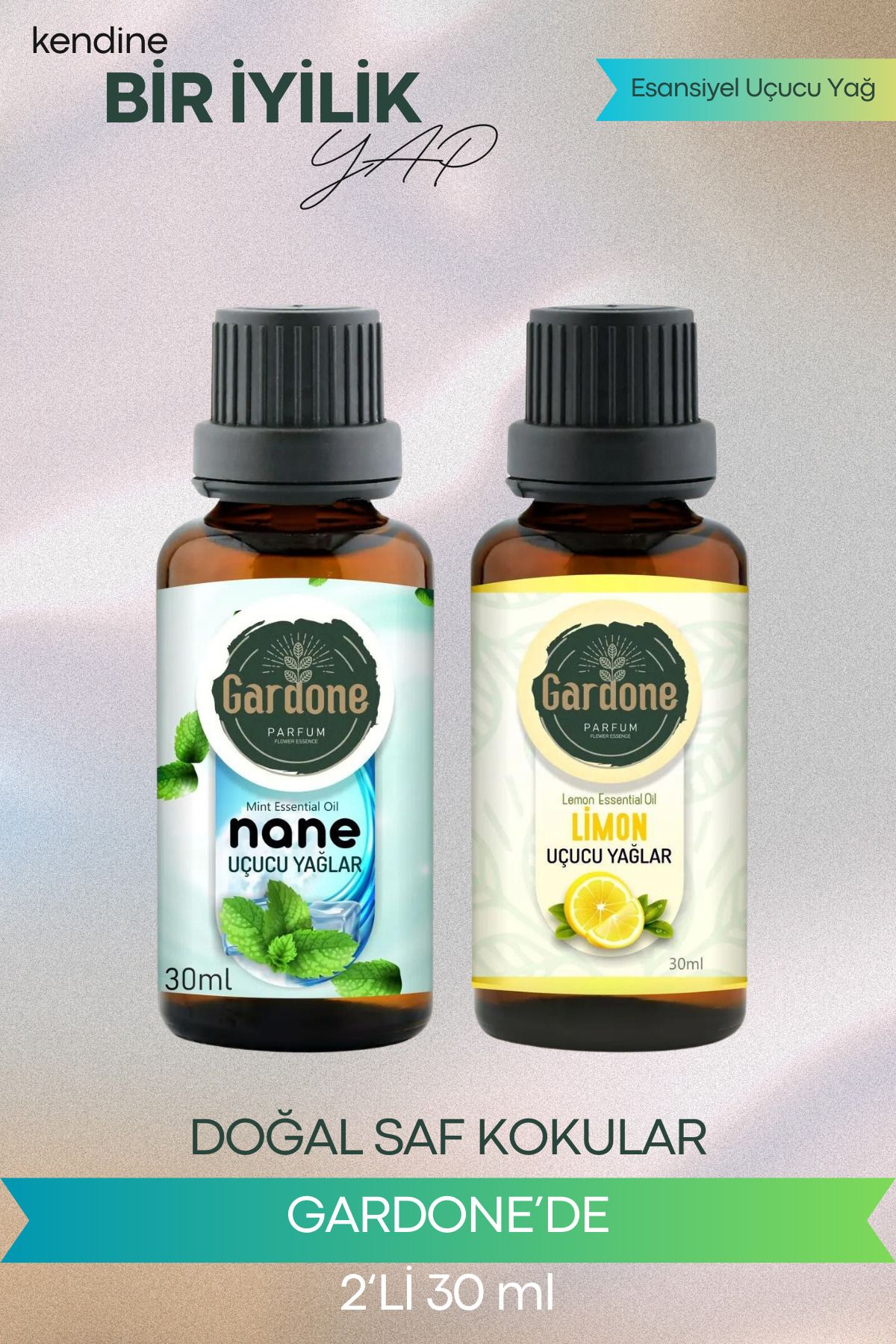 Gardone Nane Limon Uçucu Yağ Buhurdanlık Yağı Doğal Uçucu Yağlar Oda Kokusu Aromaterapi 30ml
