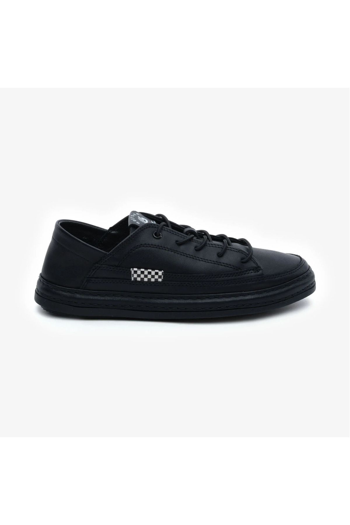Greyder 33670 Siyah Hakiki Deri Kadın Sneaker Ayakkabı