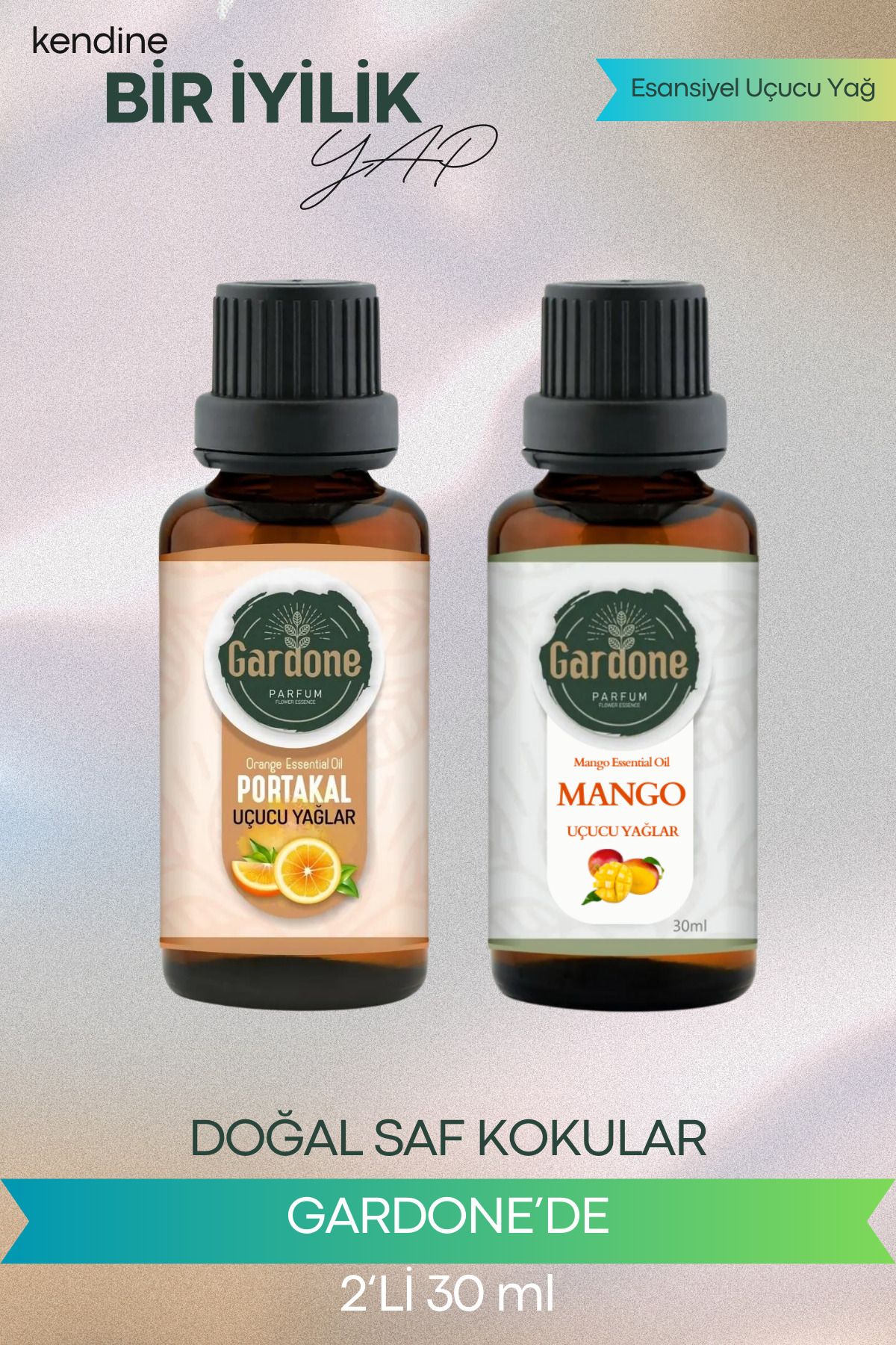 Gardone Portakal Mango Uçucu Yağ Buhurdanlık Yağı Doğal Uçucu Yağ Oda Kokusu Aromaterapi 30ml