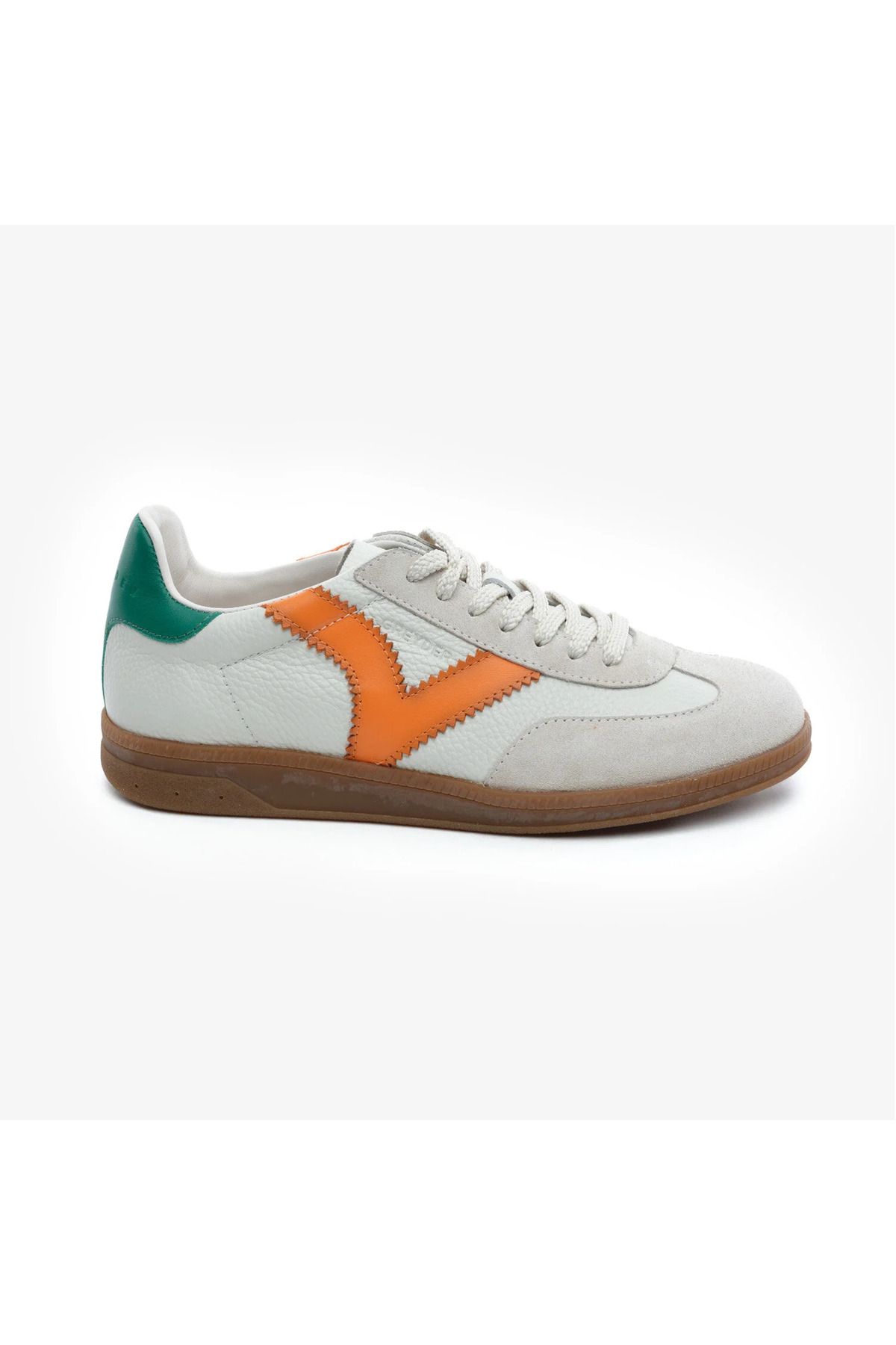 Greyder 18270 Kemik Turuncu Hakiki Deri Erkek Sneaker Ayakkabı