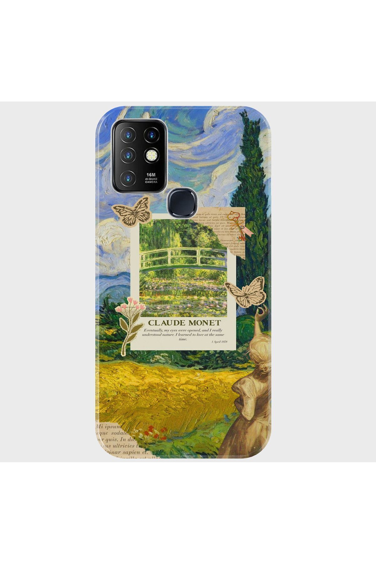 Activist INFINIX Hot 10 Uyumlu Kılıf Desenli Baskılı Kamera Korumalı Silikon - claudecollage
