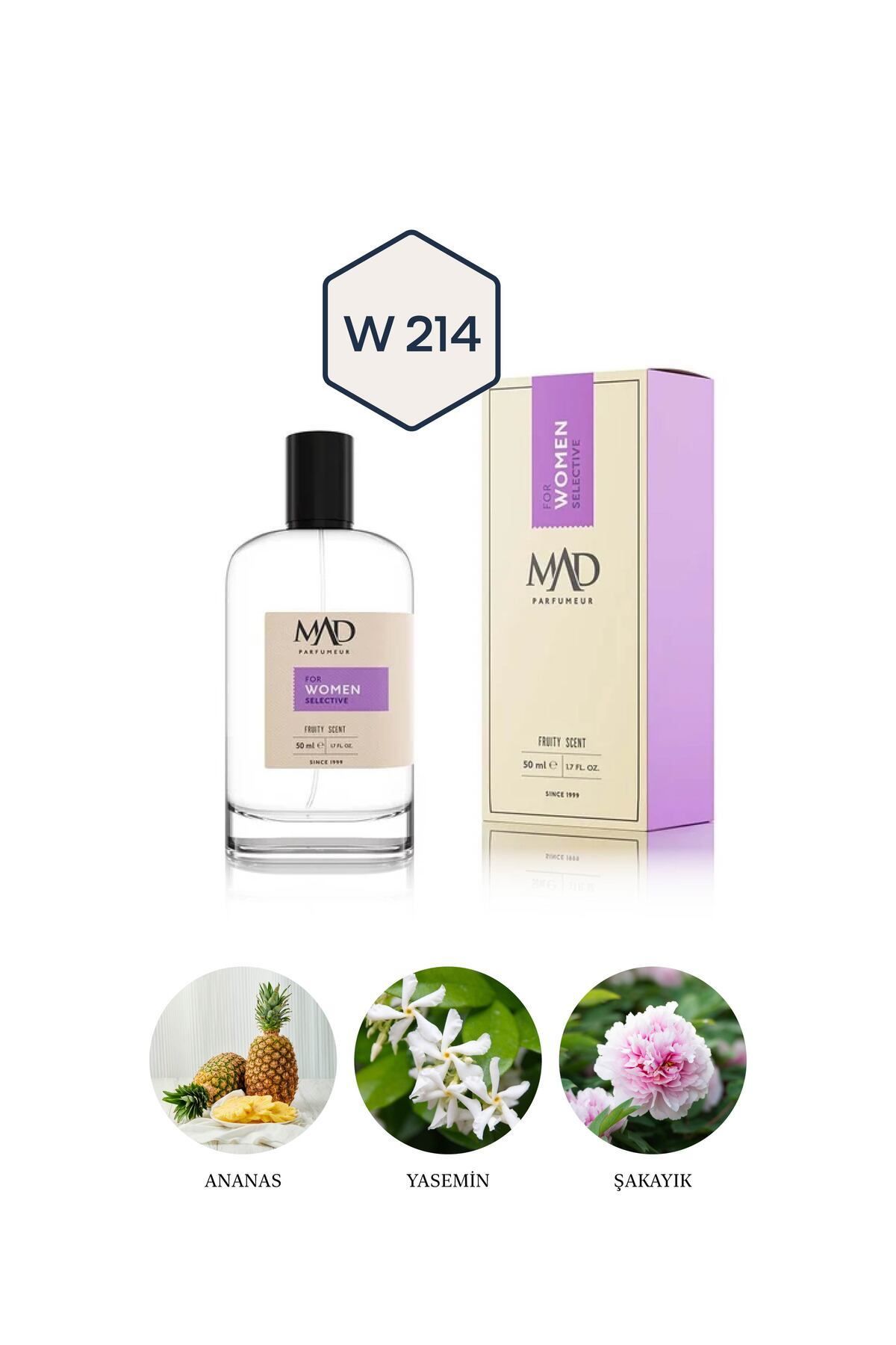 عطر زنانه MAD W214 انتخابی 50 میل Mad Parfüm