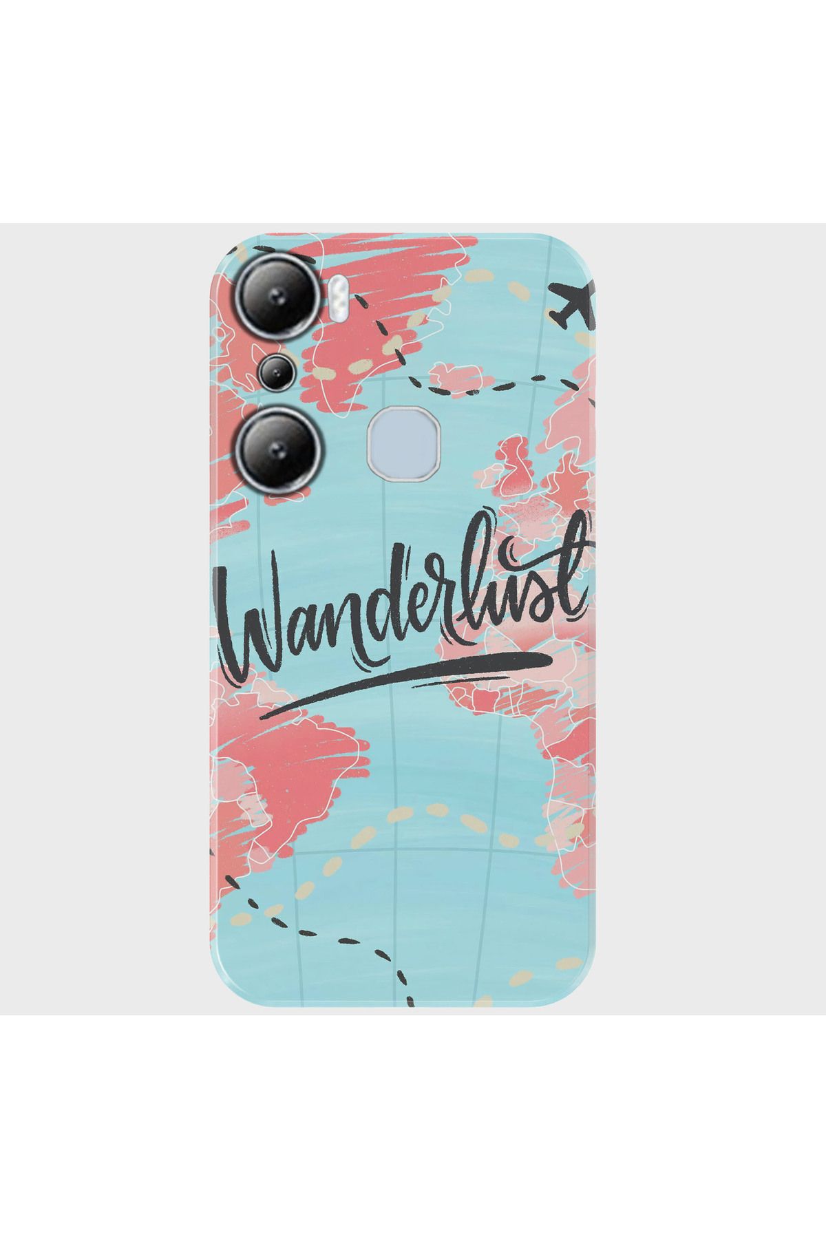Activist INFINIX Hot 20 Play Uyumlu Kılıf Baskılı Silikon ve Telefon Tutucu - wanderlust
