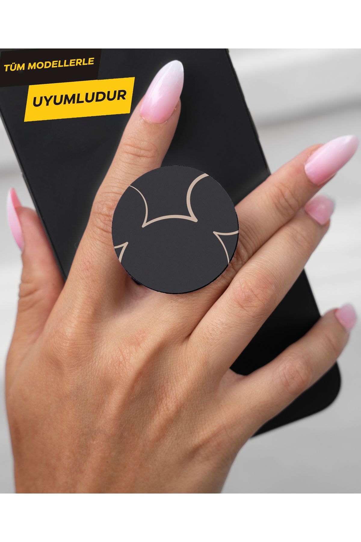 Activist INFINIX Smart 8 Uyumlu Kılıf Tutucu Baskılı Telefon Kılıfı Tutucu - minymouse