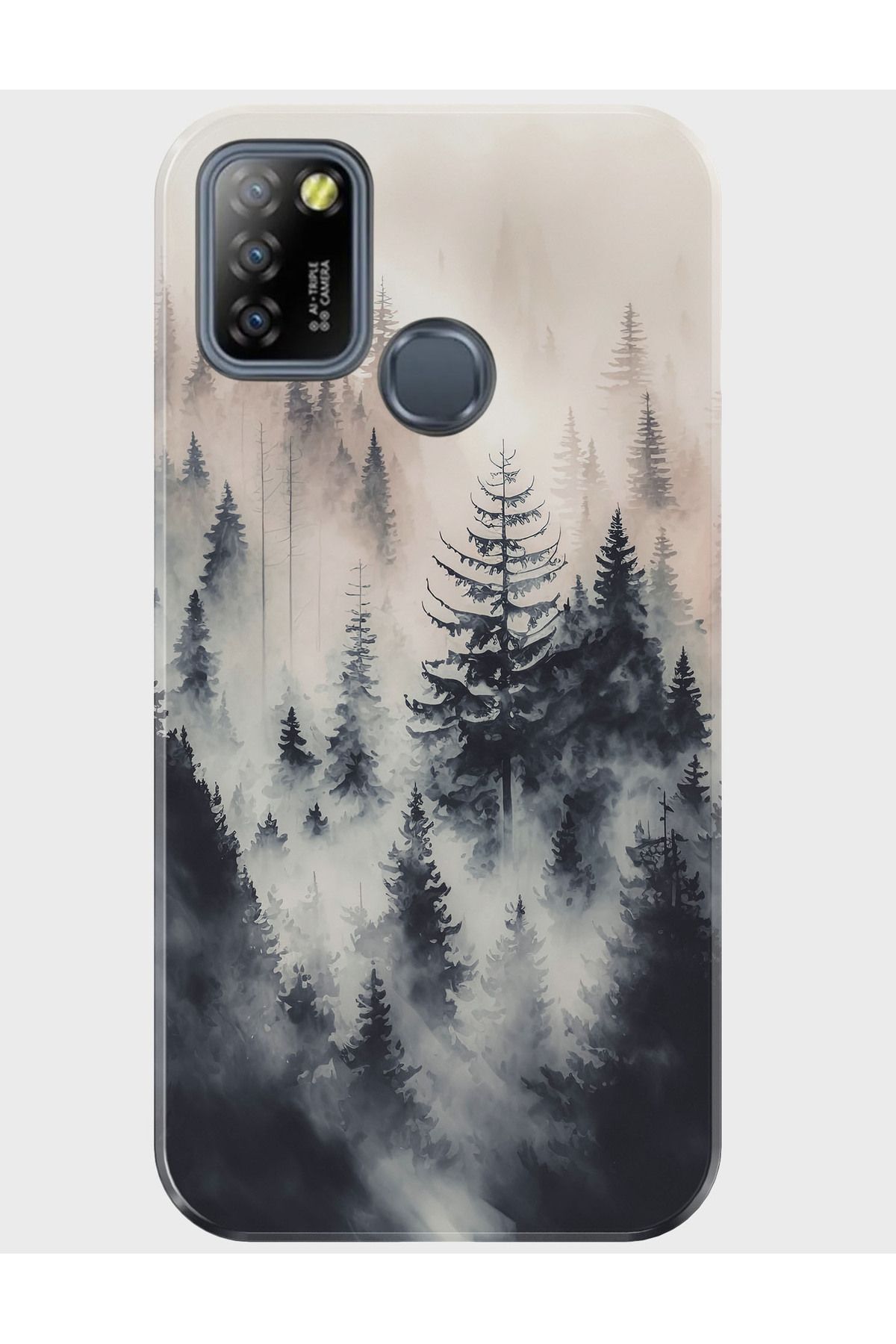 Activist INFINIX Smart 5 Kılıf Desenli Baskılı Silikon - sisli