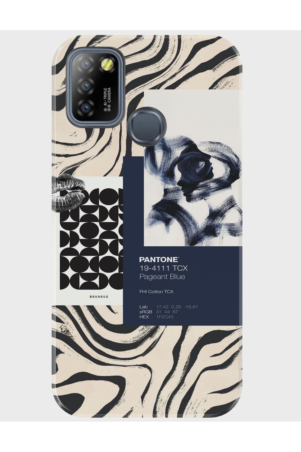 Activist INFINIX Smart 5 Kılıf Desenli Baskılı Silikon - mavikolaj