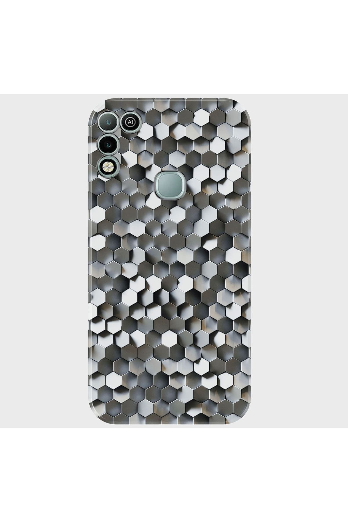 Activist INFINIX Hot 11 play Kılıf Desenli Baskılı Kamera Korumalı Silikon - silver