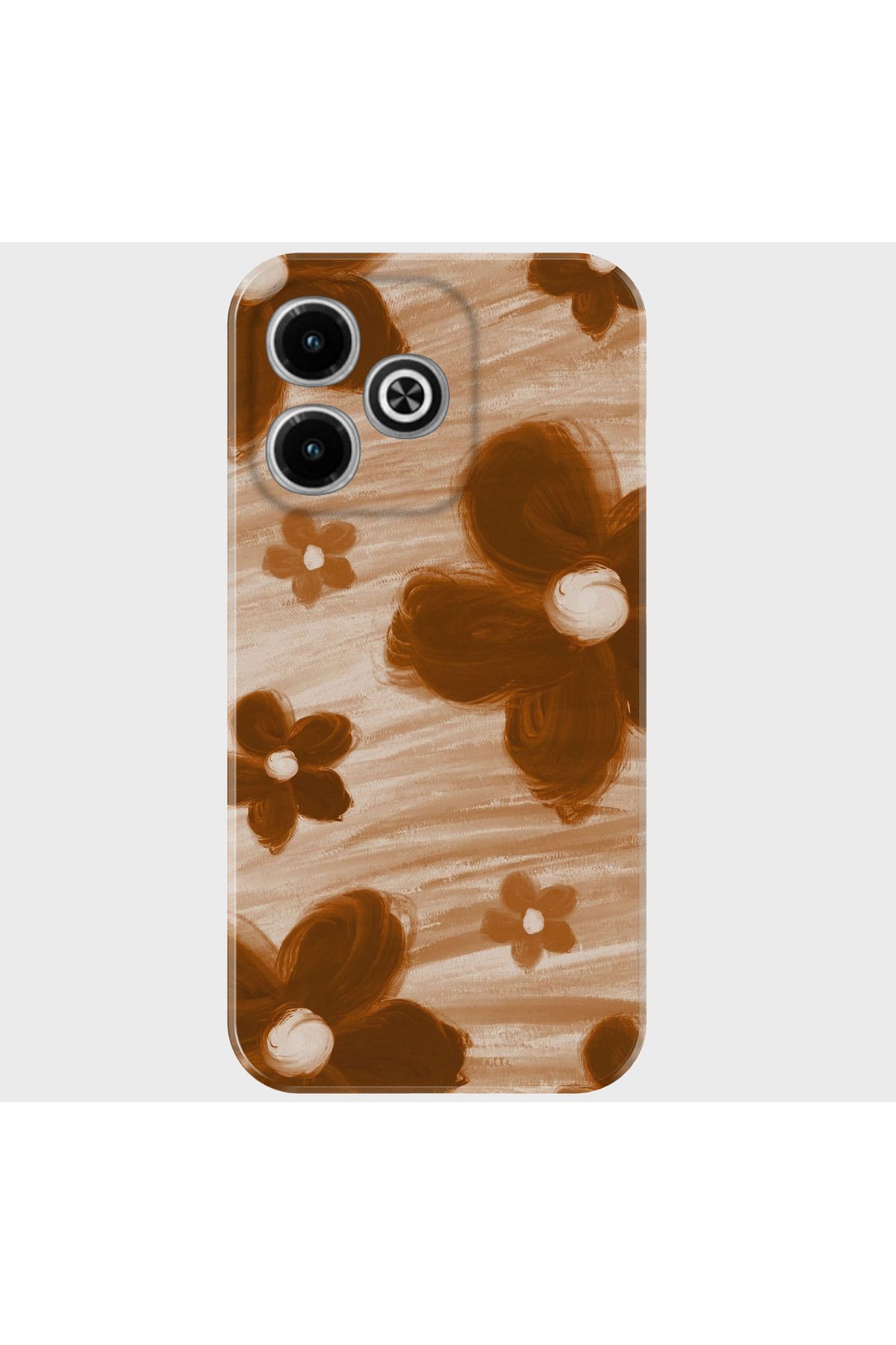 Activist INFINIX Hot 40i Kılıf Desenli Baskılı Kamera Korumalı Silikon - brownflower