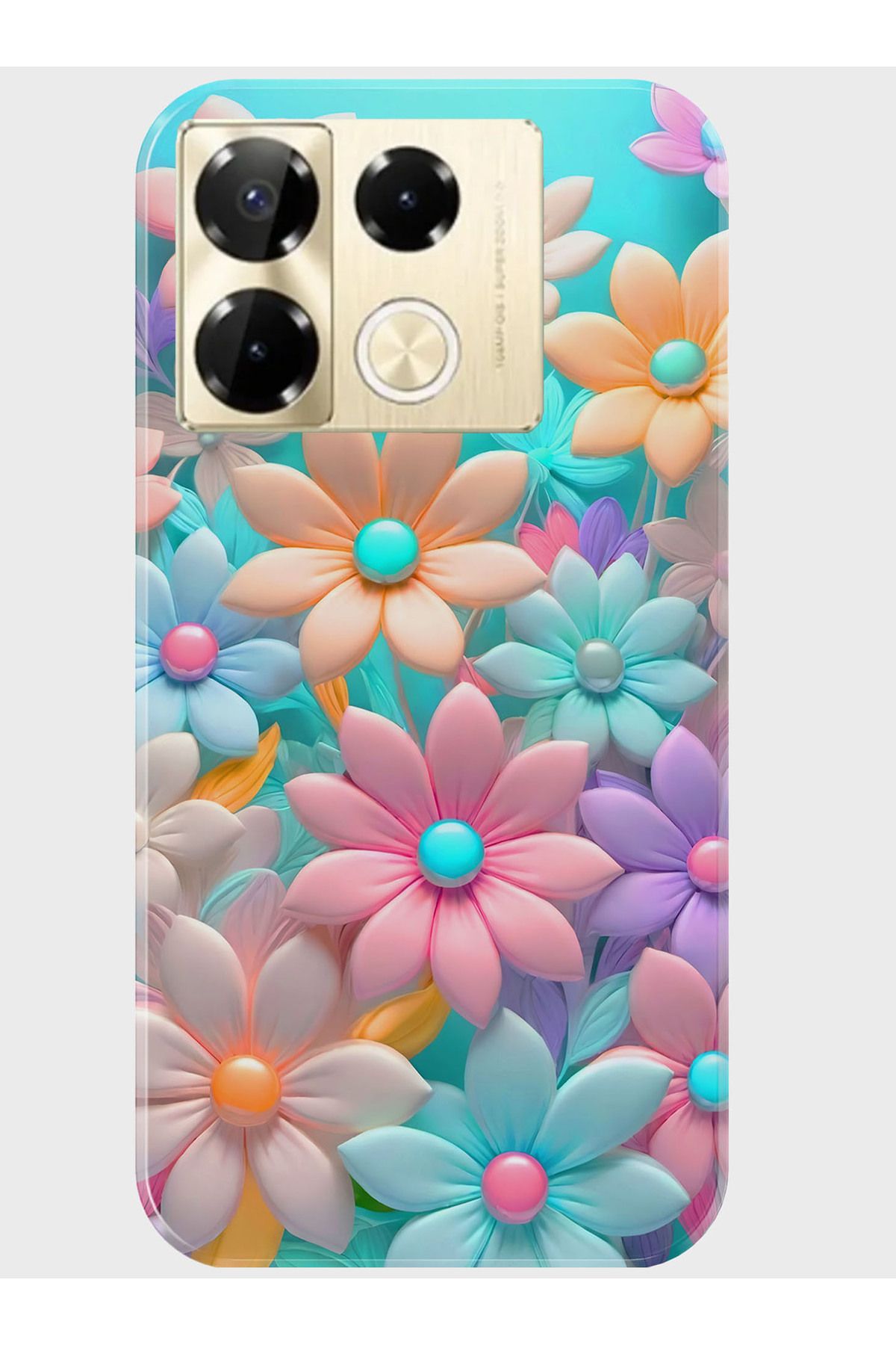 Activist INFINIX Note 40 4G Kılıf Kamera Korumalı Baskılı Silikon Kapak - 3dfloral