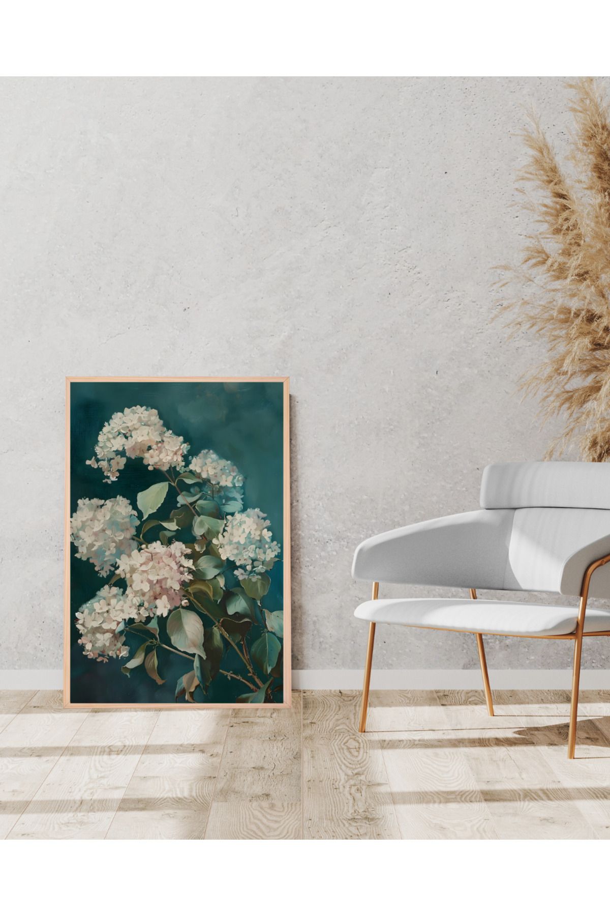 Tuba Decor Tek parça Ahşap Çerçeve Görünümlü MDF Tablo