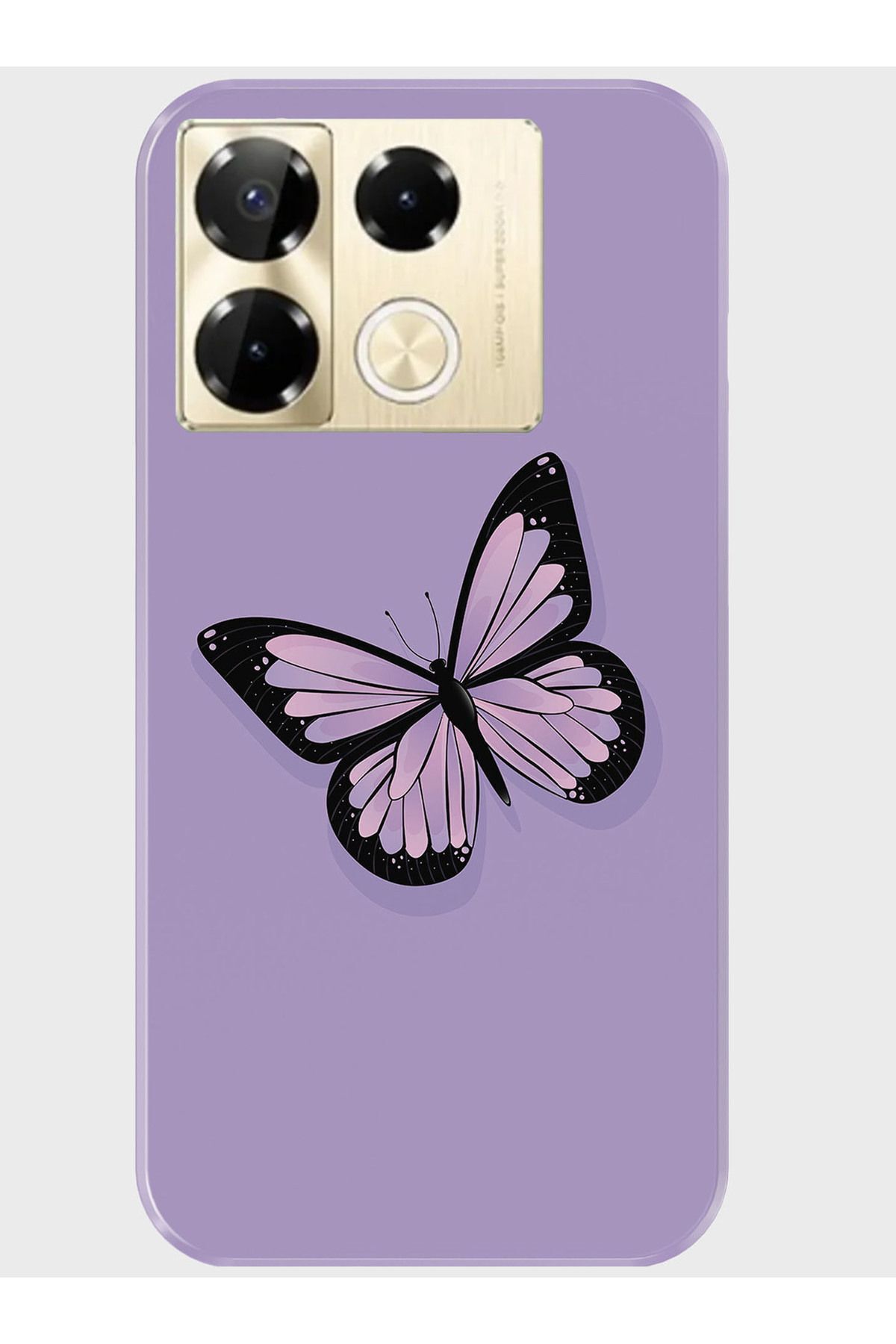 Activist INFINIX Note 40 4G Kılıf Kamera Korumalı Baskılı Silikon Kapak - purplekelebek