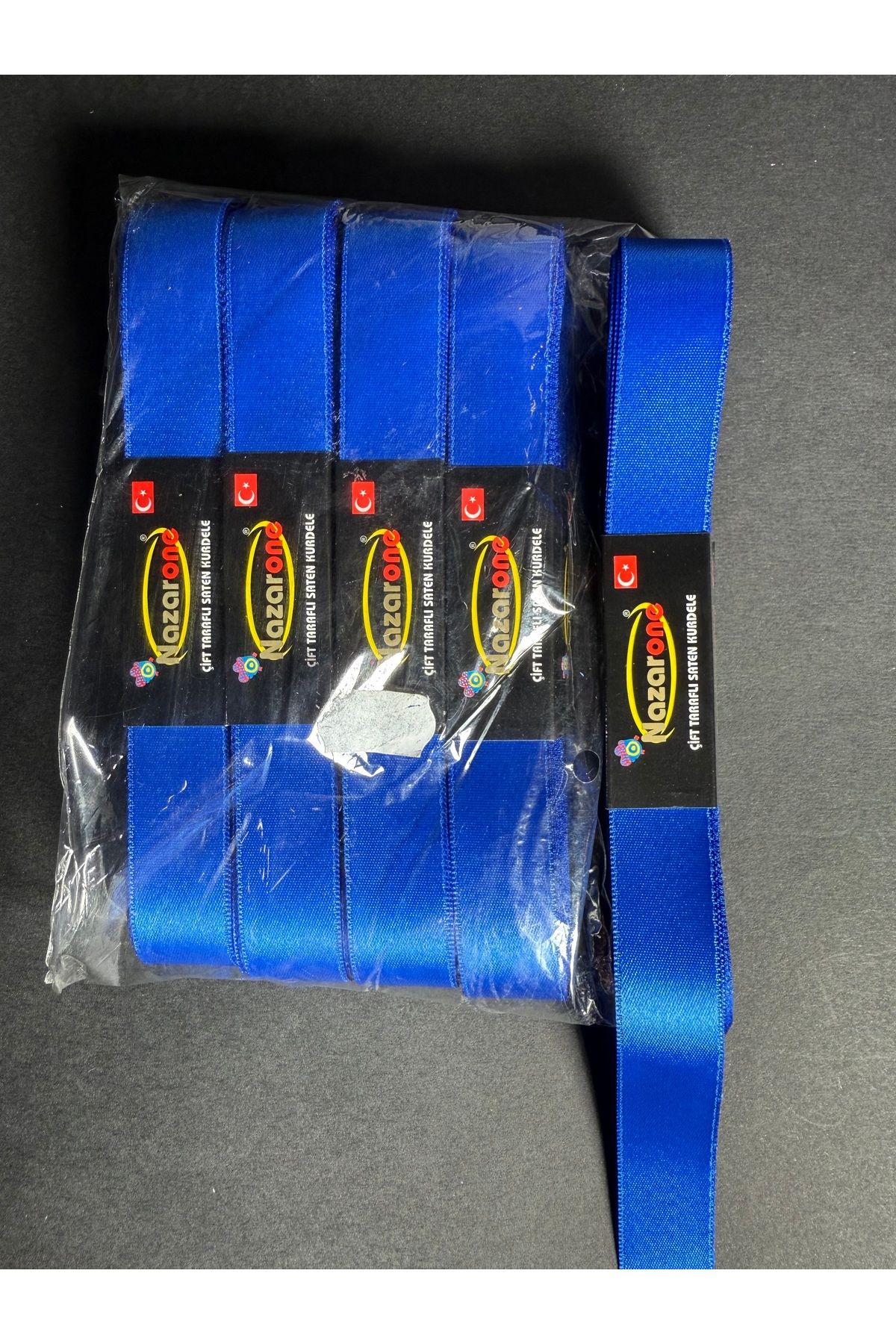 Home 2 cm saten kurdele saks mavisi 5 Li (5*10=50metre)