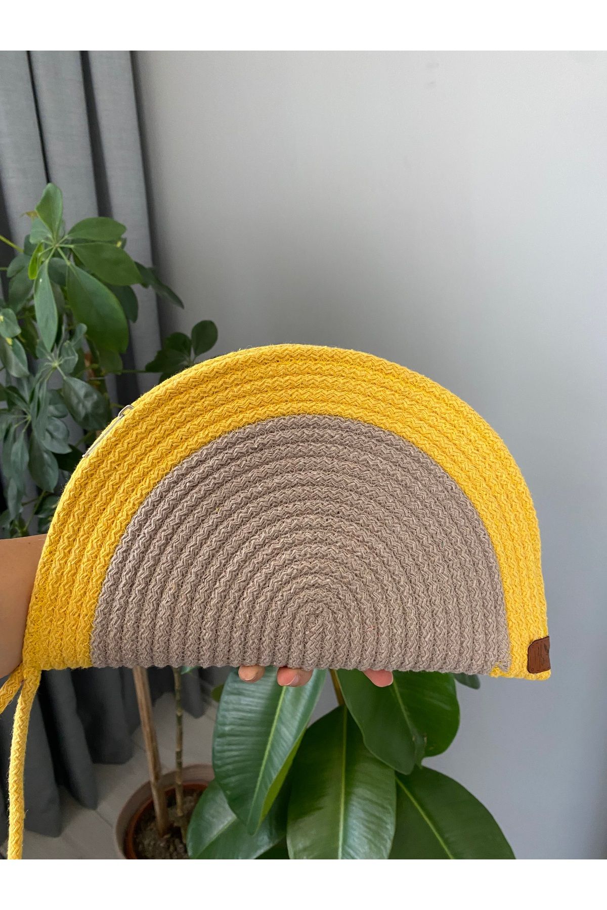 HLS ATÖLYE Clutch,el Çantası,portföy,cüzdan ,sarı Kahve Çanta