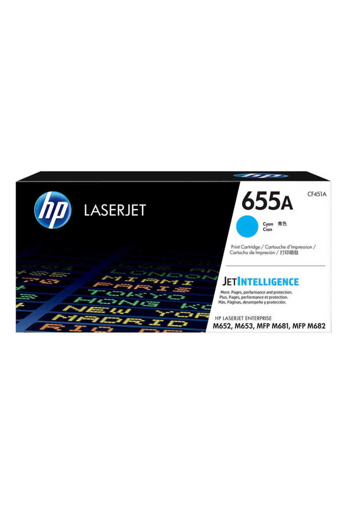 HP 655A - CF451A mavi TONER