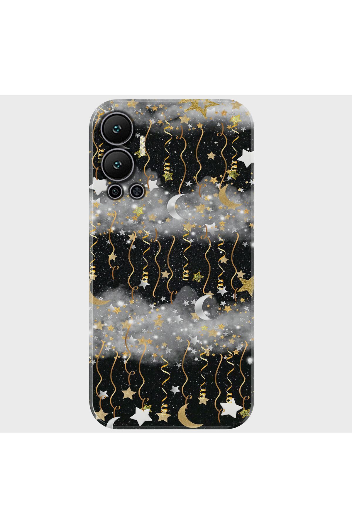 Activist INFINIX Hot 12 Kılıf Desenli Baskılı Kamera Korumalı Silikon - grayskin