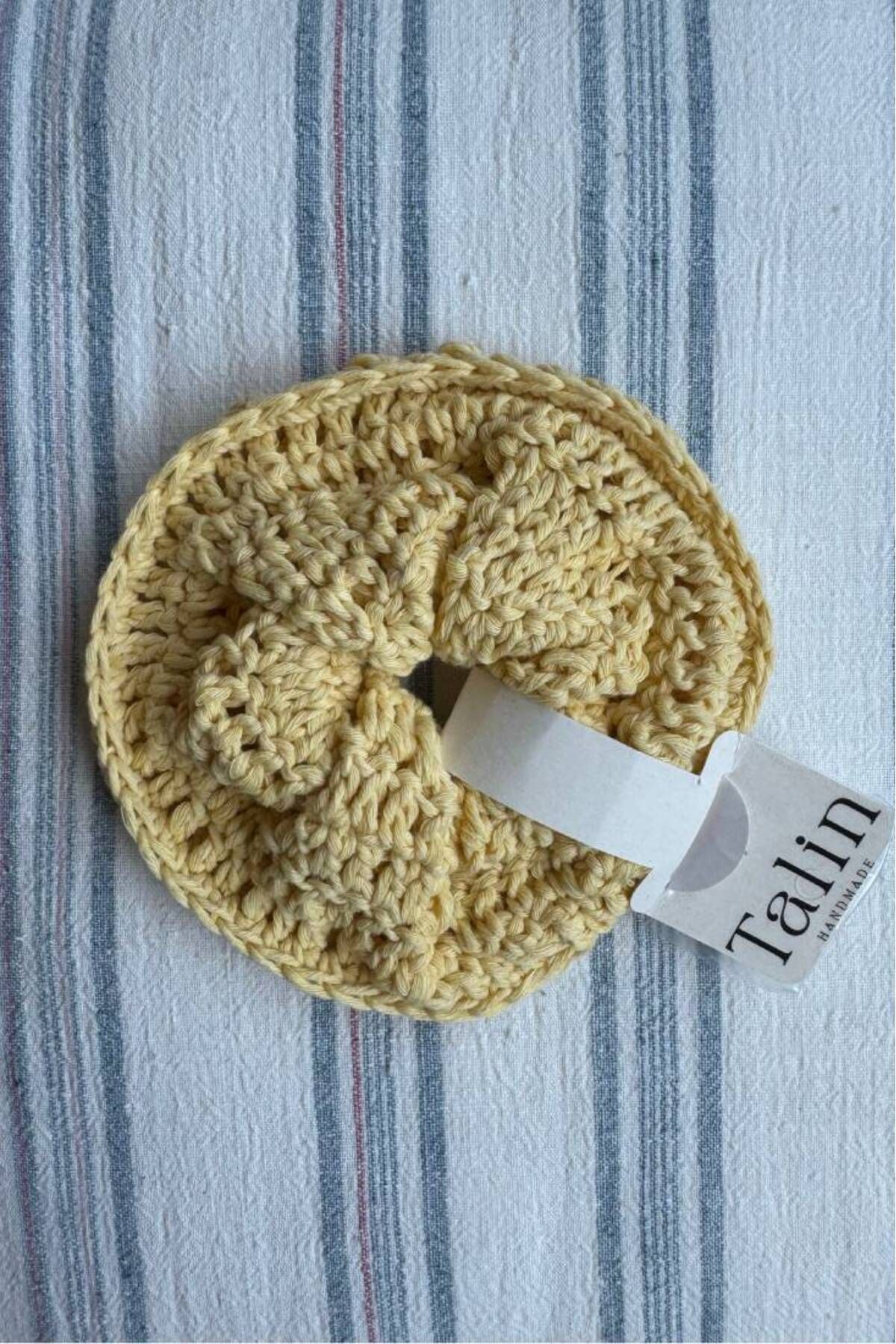 Talinhandmade Lastikli El Örgüsü Toka - Kırmızı