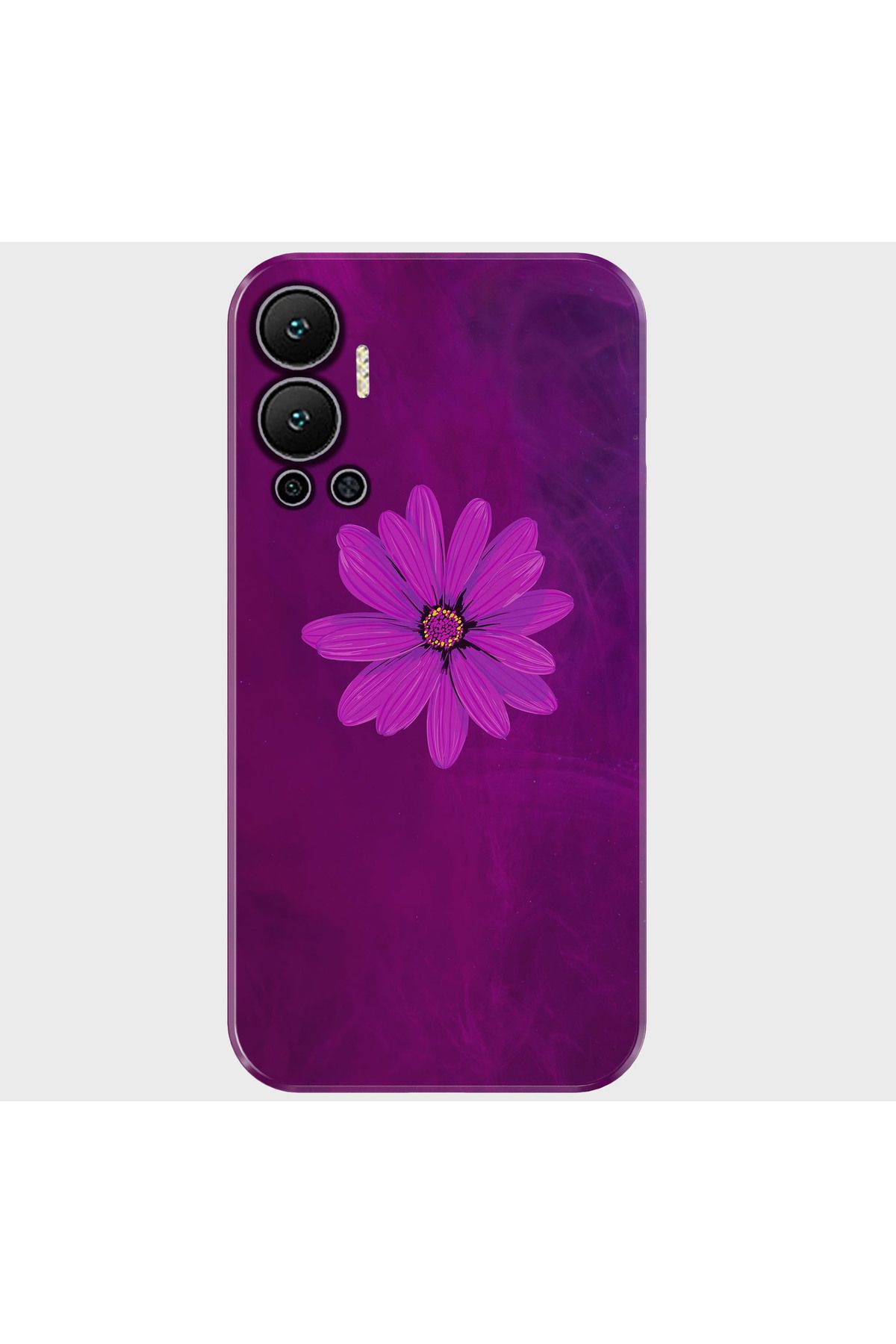 Activist INFINIX Hot 12 Kılıf Baskılı Silikon ve Telefon Tutucu - purplefloral