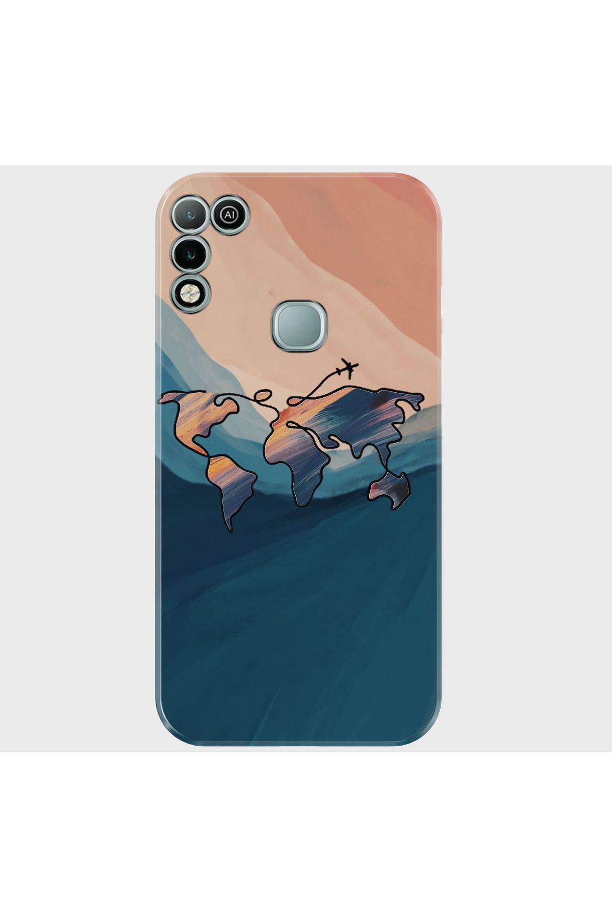 Activist INFINIX Hot 10 play Kılıf Baskılı Silikon ve Telefon Tutucu - pastelmap
