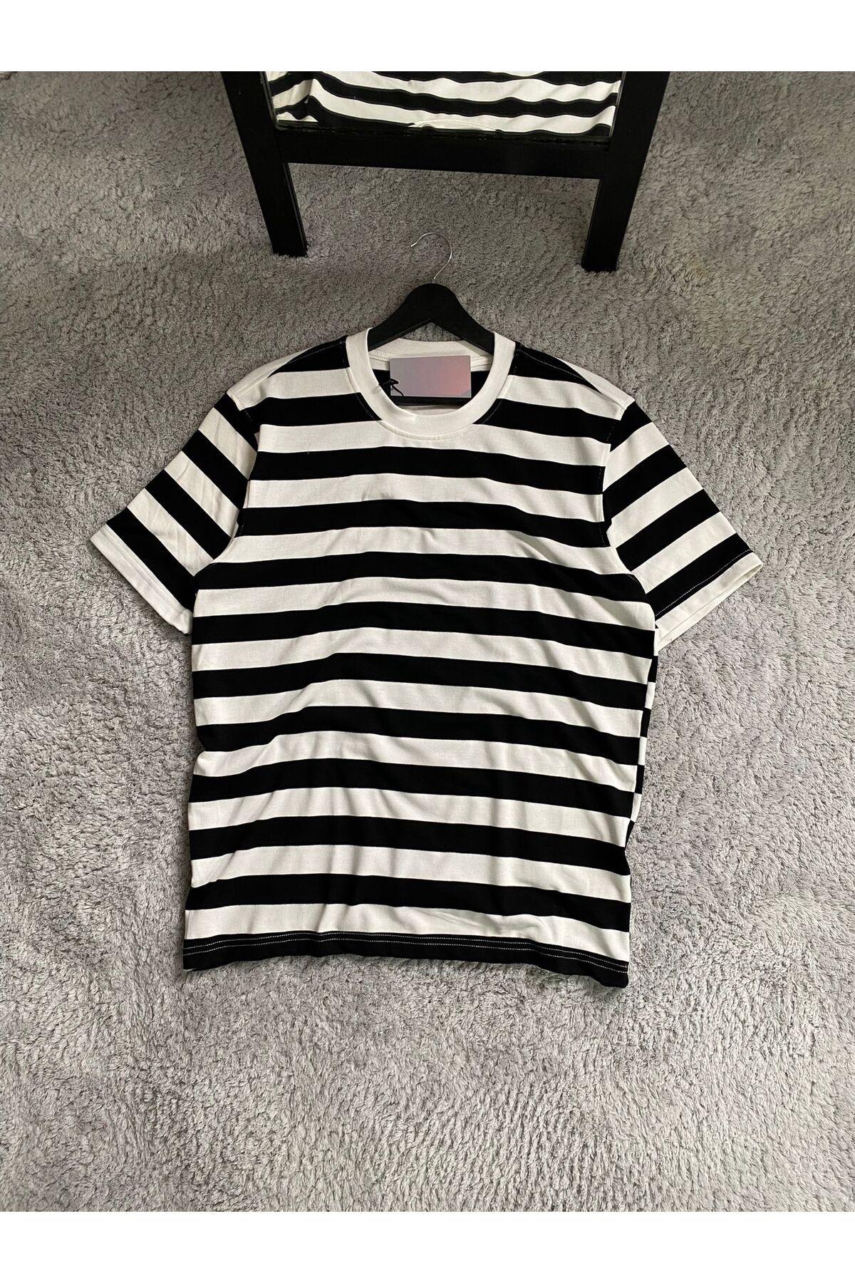 MODA ÇİZGİLİ PAMT-SHIRTUKLU