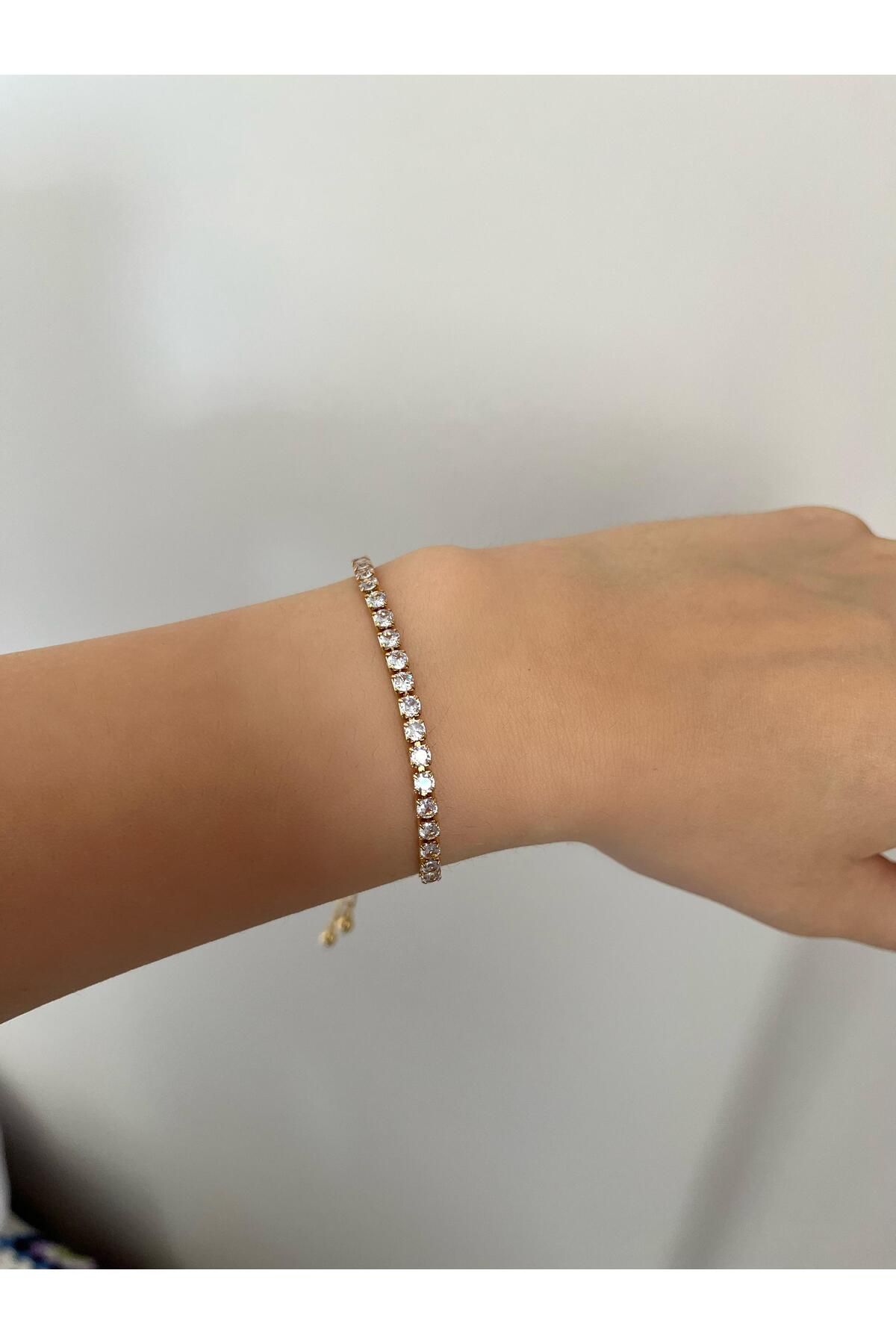 stainless steell Gold Çelik Su Yolu Ayarlanabilir Asansörlü Bileklik