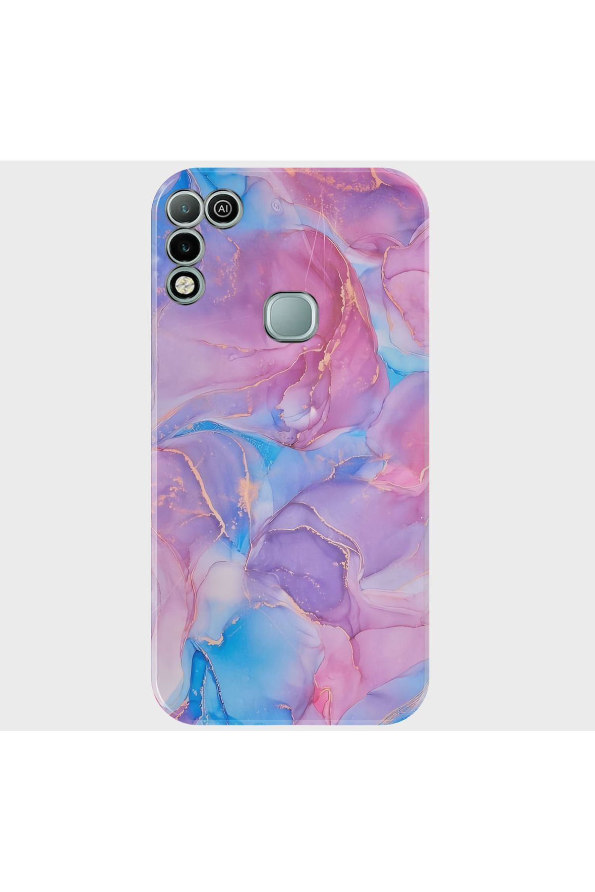 Activist INFINIX Hot 11 play Kılıf Desenli Baskılı Kamera Korumalı Silikon - purplemarble