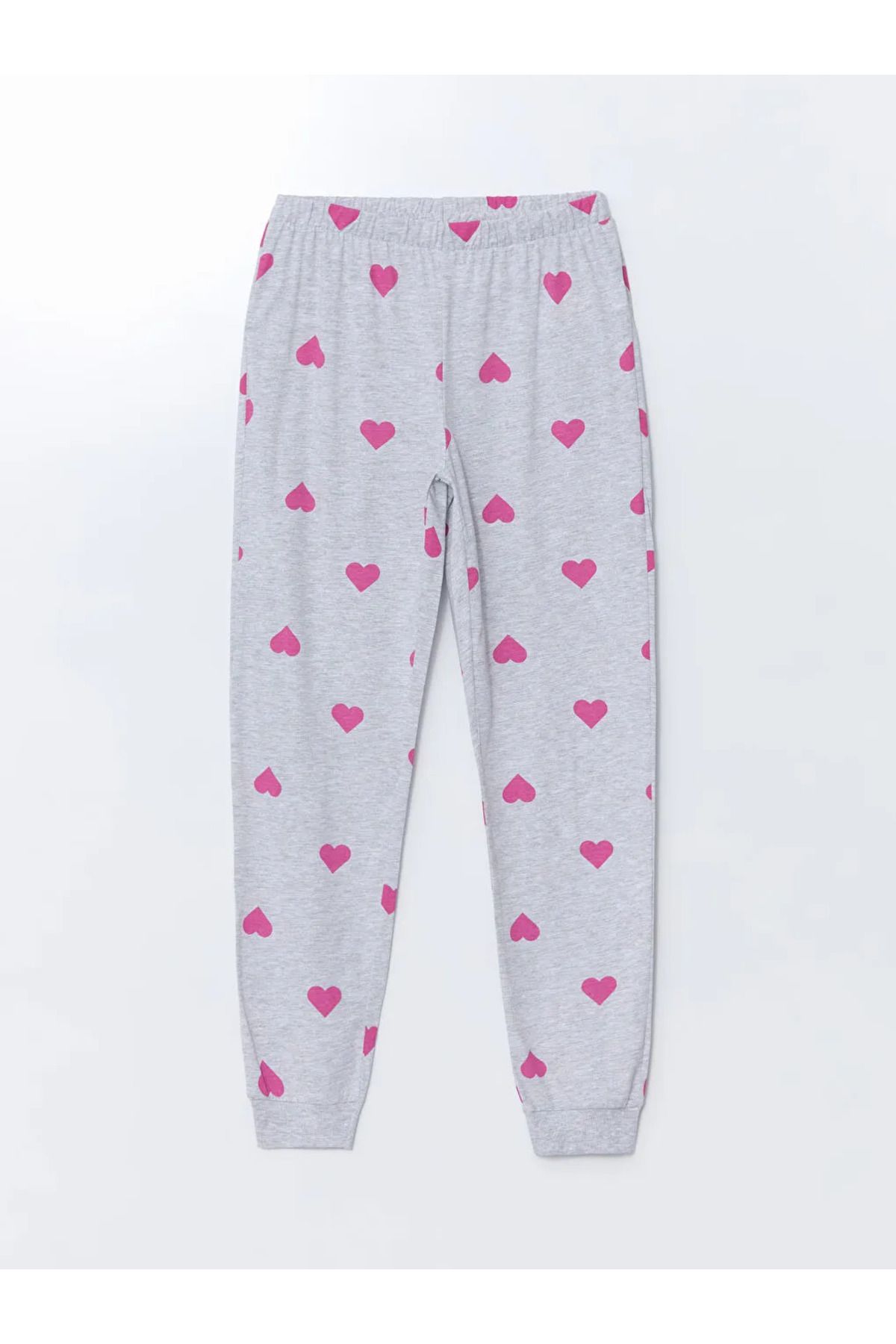 LC Waikiki LCW Young Gri Beli Lastikli Desenli Kadın Jogger Pijama Altı