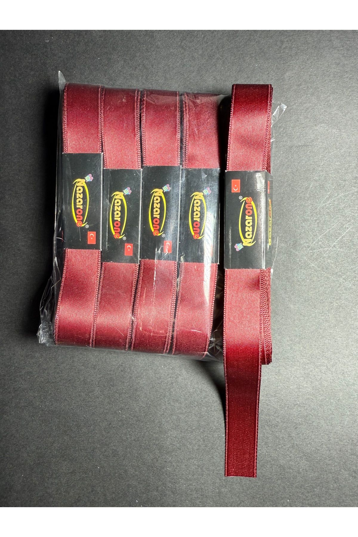 Home Saten kurdele 2 cm bordo renk 5’li (5*10=50metre)