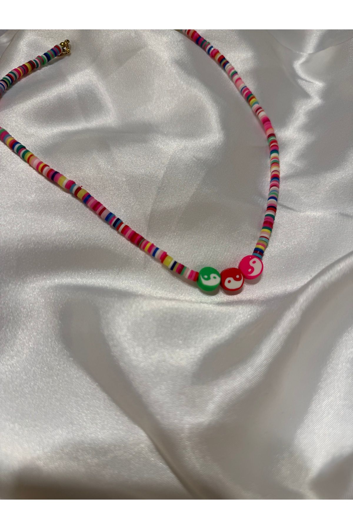 November Accessories Renkli Fimo Boncuk Kolye