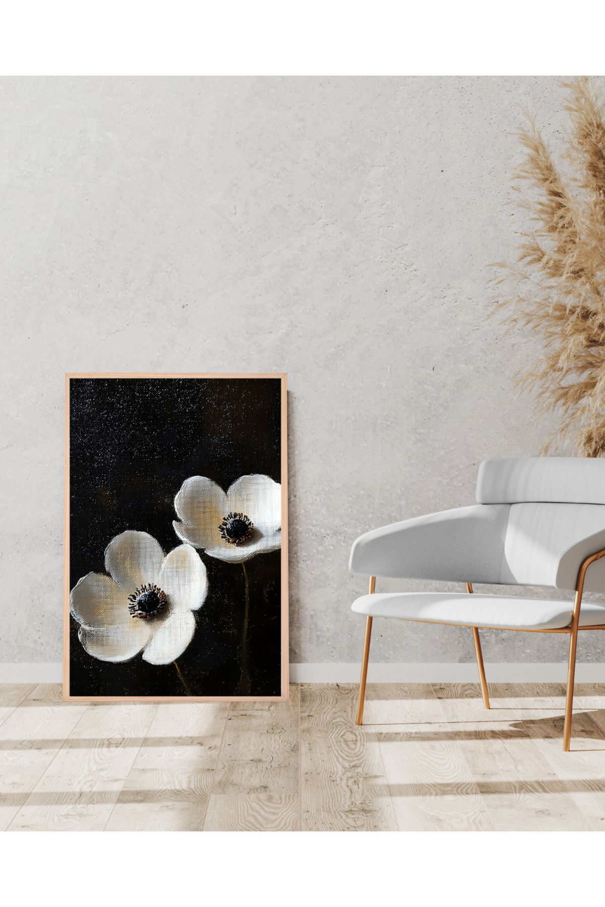 Tuba Decor Tek parça Ahşap Çerçeve Görünümlü MDF Tablo