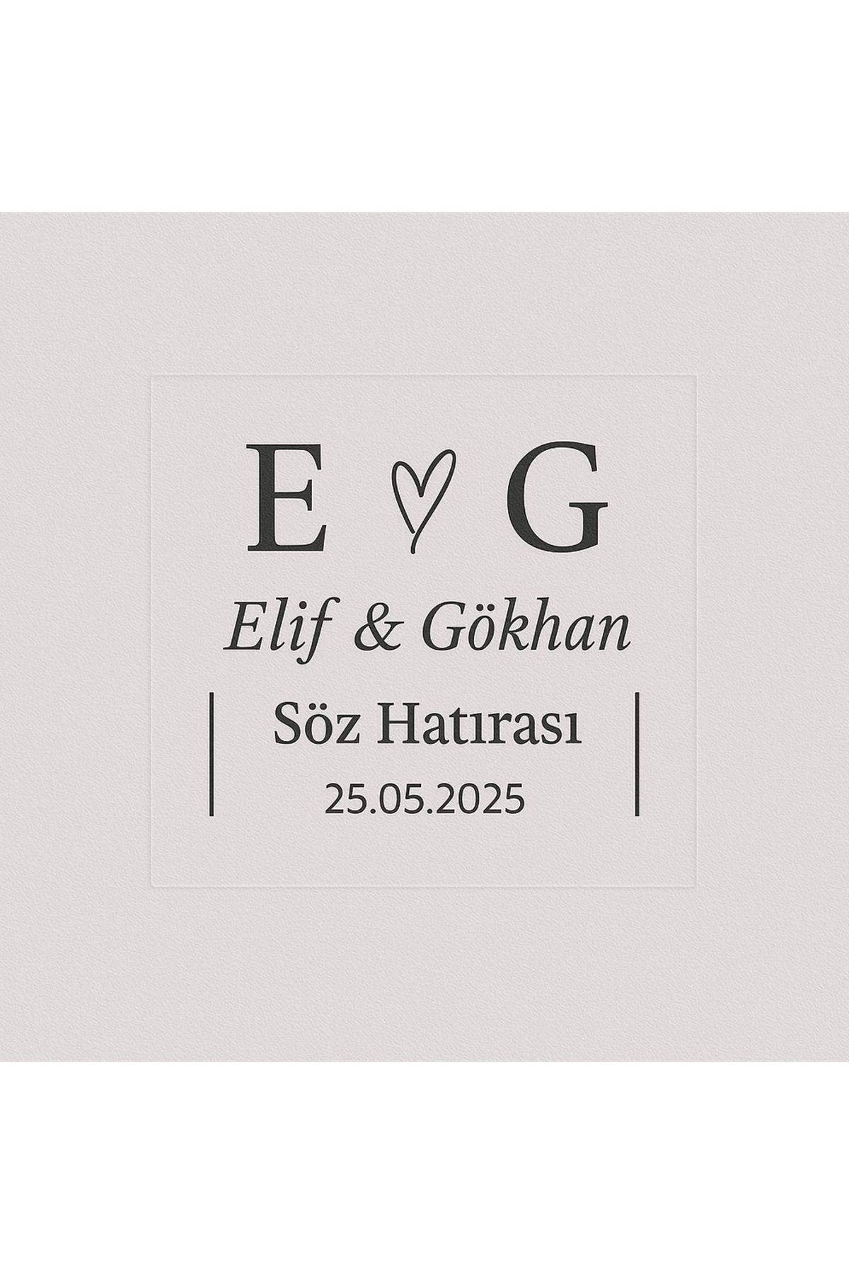 Sym Hediyelik 120 Adet Kişiye Özel Kına Nişan Söz Nikah Düğün Etiketi Şeffaf Sticker 3,5x3 Cm