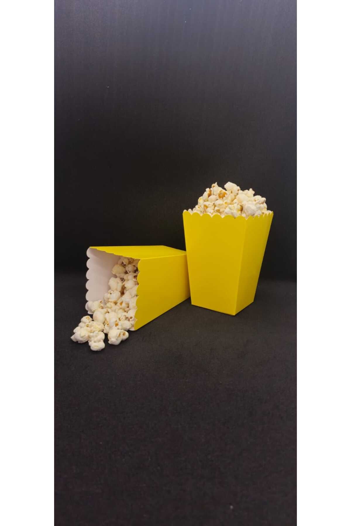 Nenya SARI RENKLİ 8'Lİ MISIR/POPCORN/CİPS/ŞEKERLEME KUTUSU