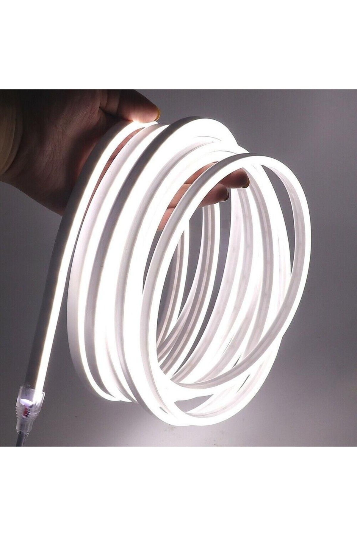GEM LİGHT 220 Volt Neon LED Günışığı Tak Çalıştır Esnek Şerit Neon LED Aydınlatma 6X12 mm Hortum LED