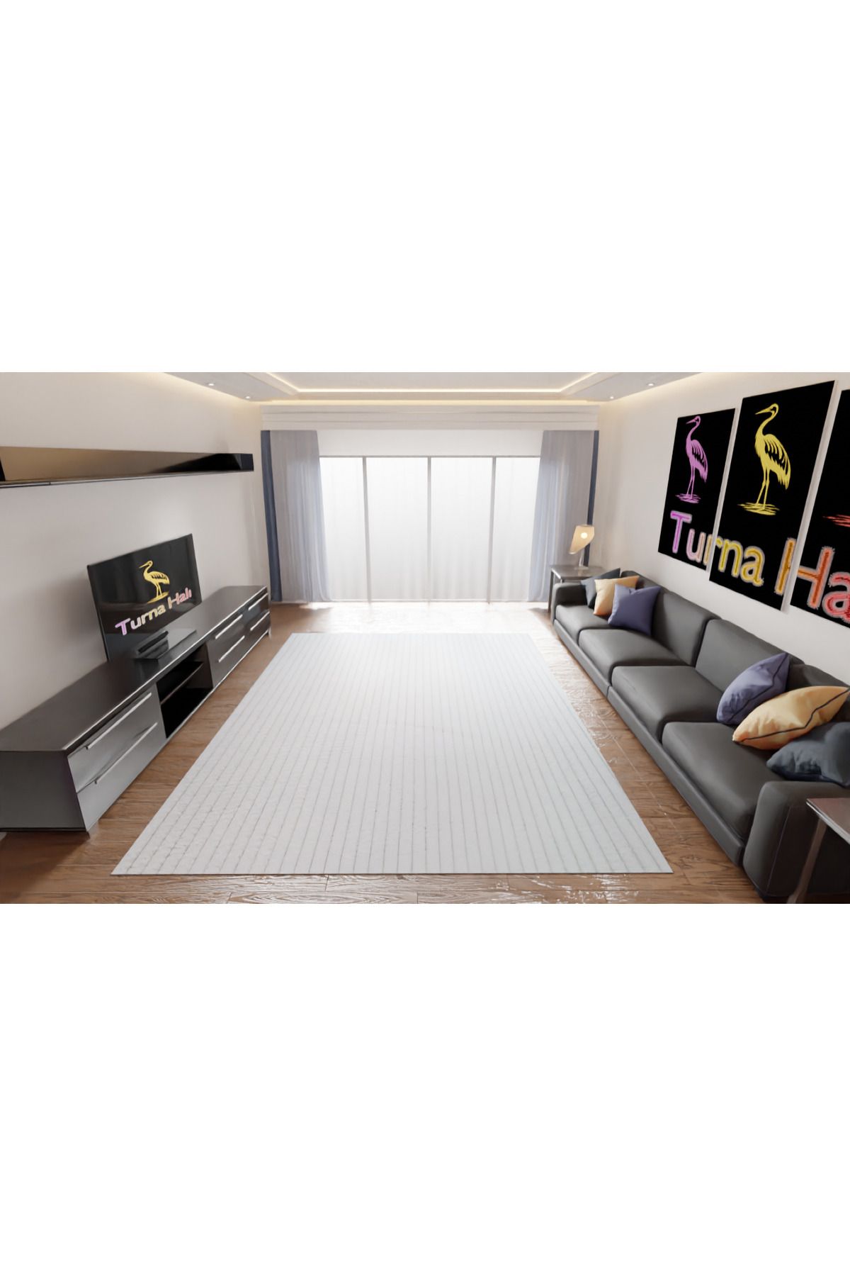 Yağmurser Modern sade halı 4 metre kare