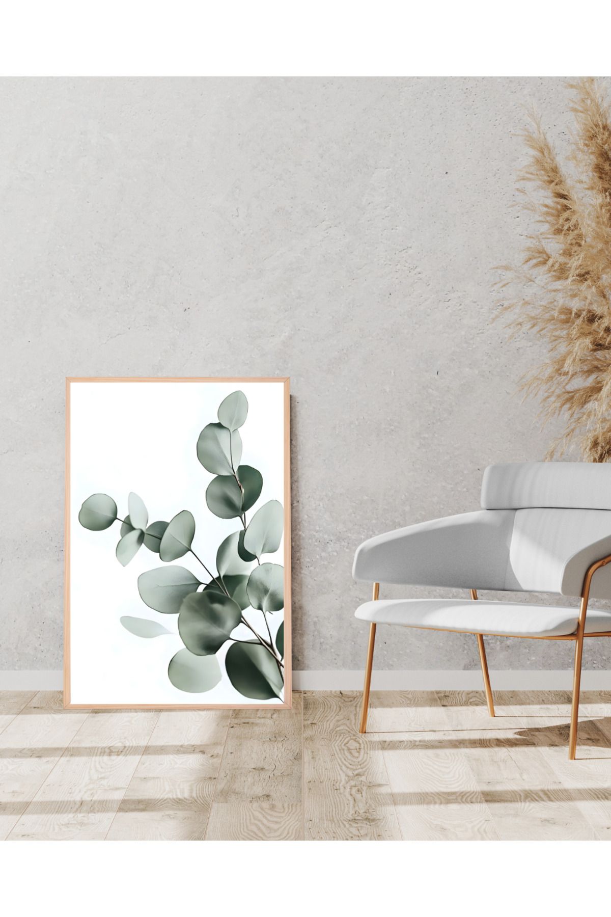 Tuba Decor Tek parça Ahşap Çerçeve Görünümlü MDF Tablo