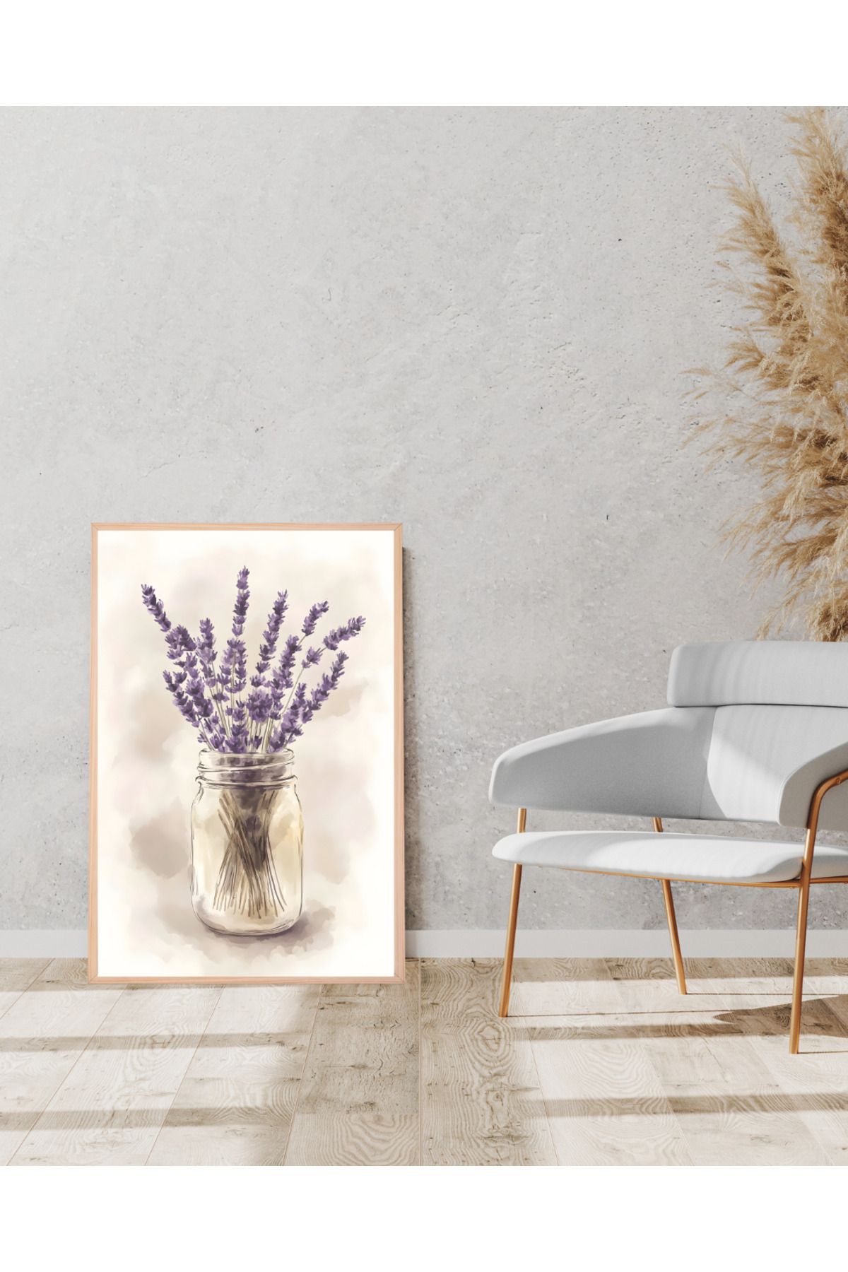 Tuba Decor Tek parça Ahşap Çerçeve Görünümlü MDF Tablo