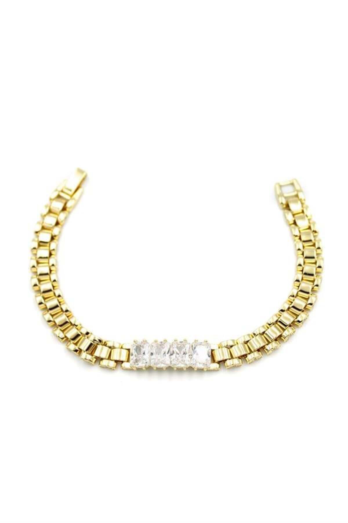 Pink Stil Xuping Vip Bileklik - 14K Altın