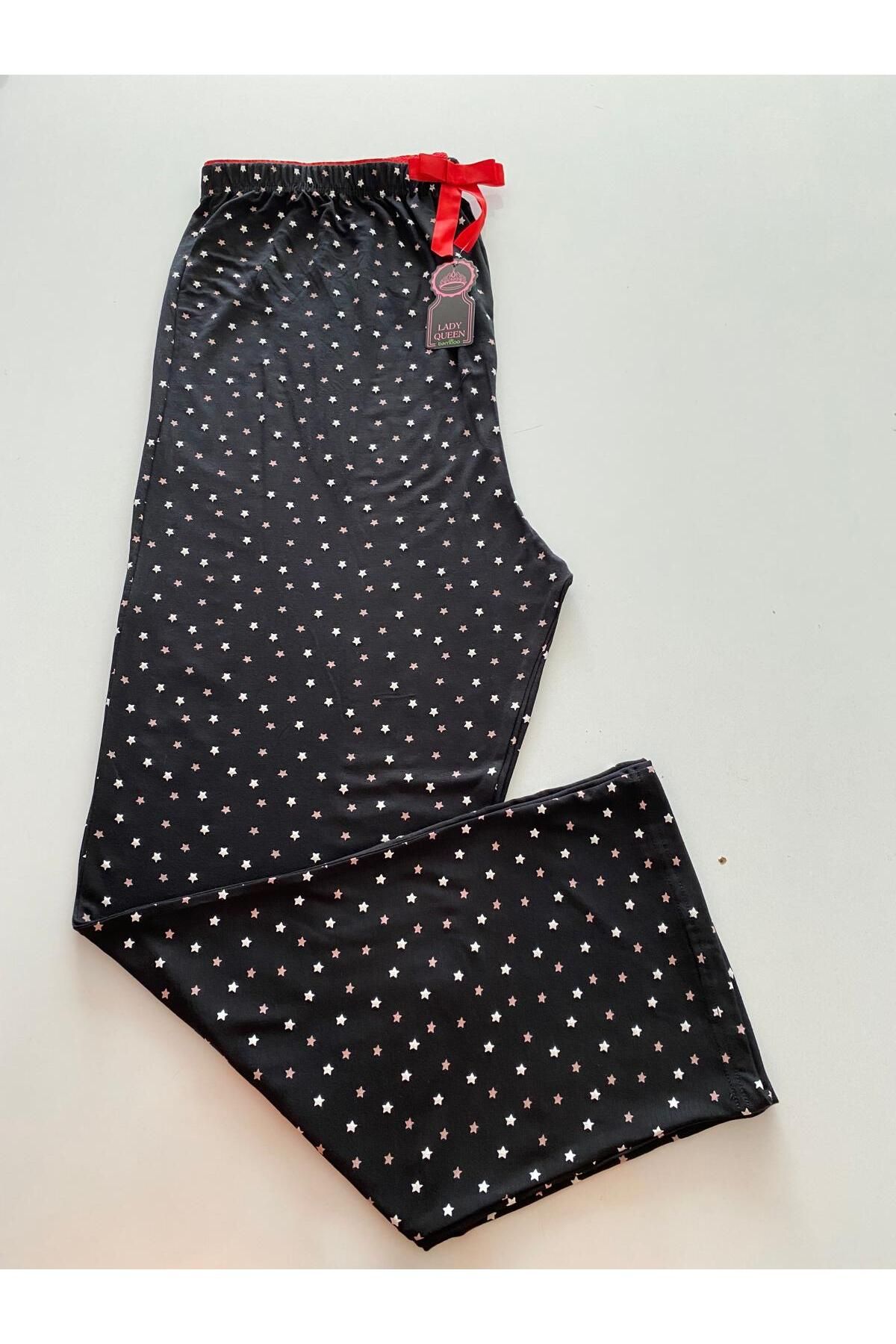 Lady Queen likralı ring viskon alt pijama