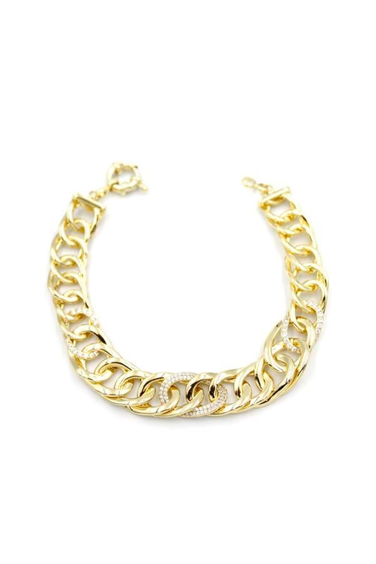 Pink Stil Xuping Vip Bileklik - 14K Altın