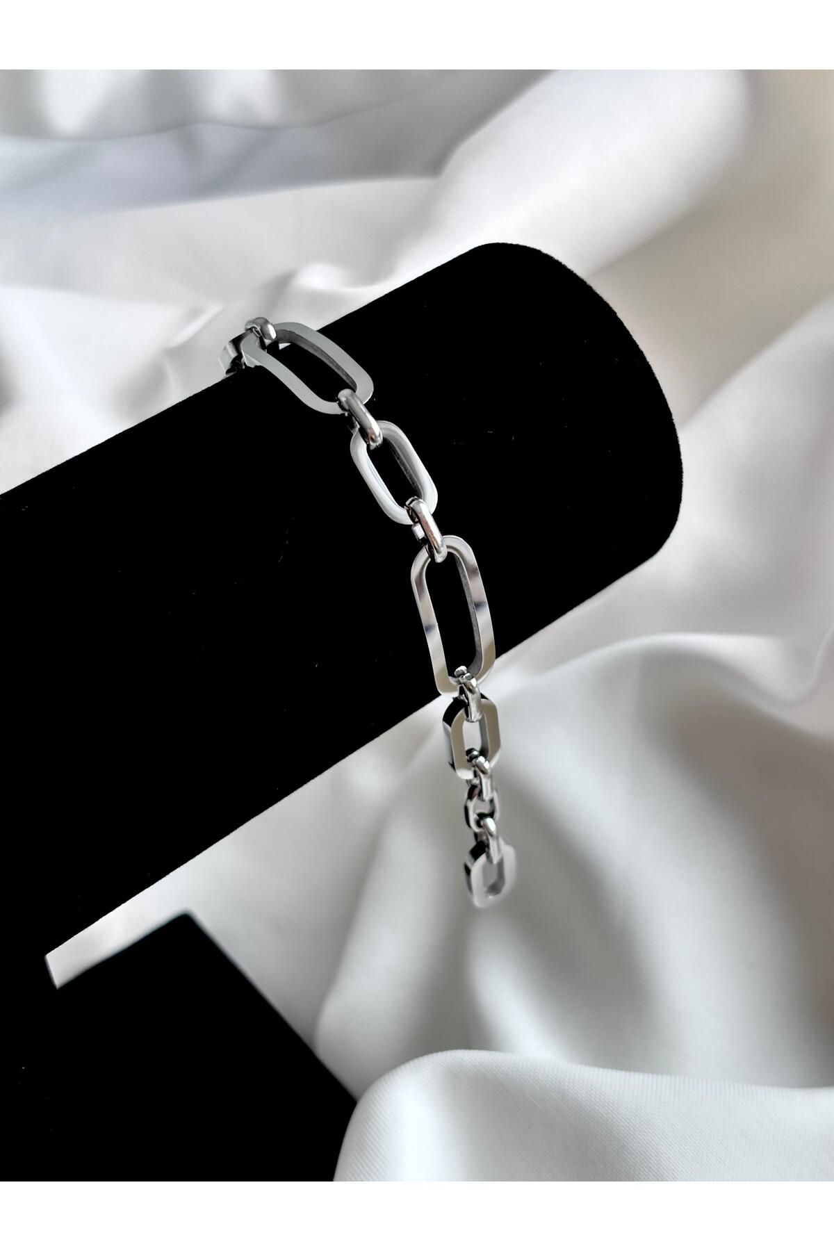 Bellamy Jewelry Zincir Detaylı Bileklik - Silver