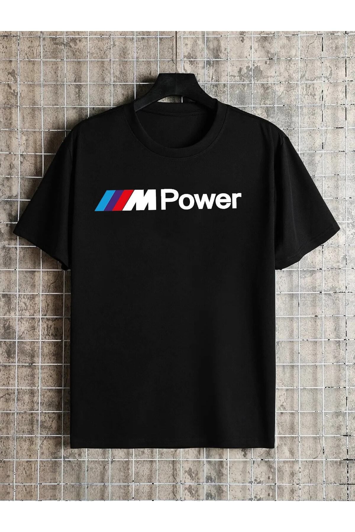Pisa Art BMW M POWER ÖN BASKILI PREMIUM BASIC T-SHİRT