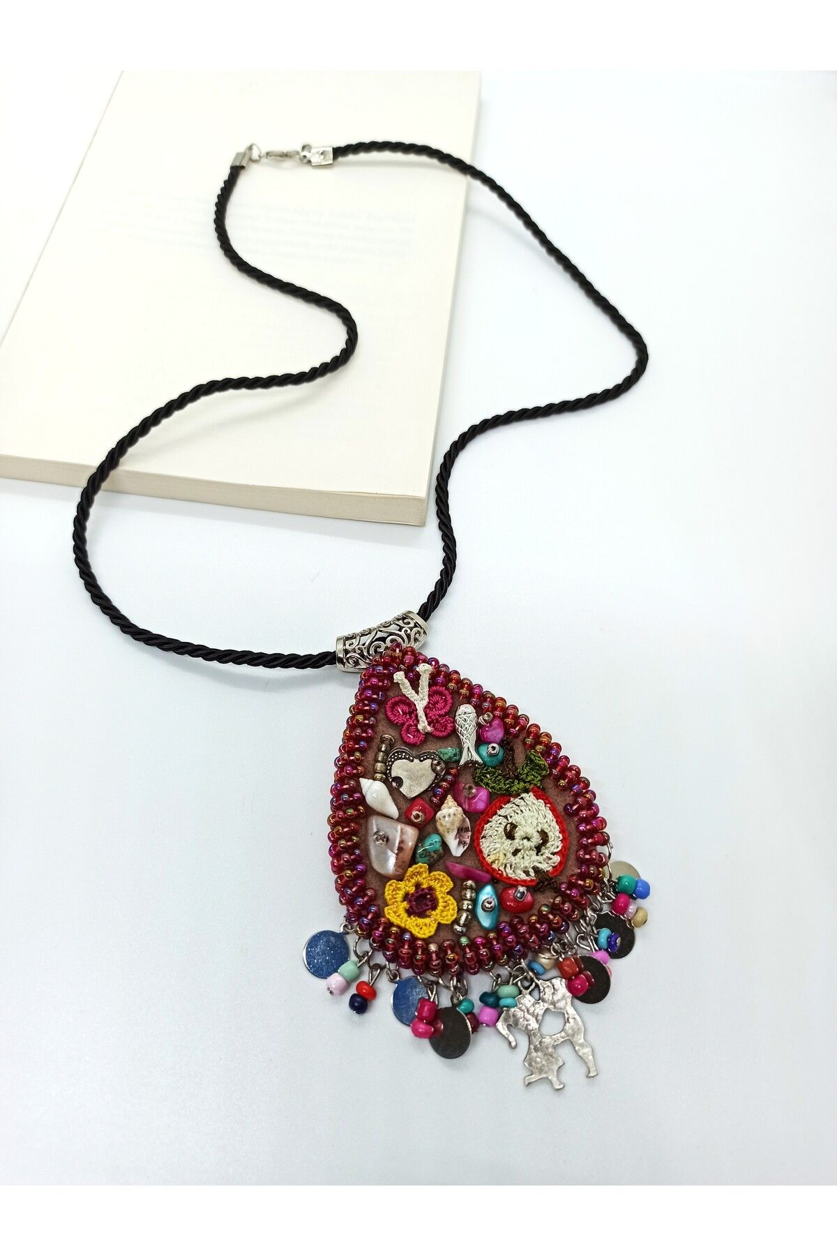 COOL&RELAX HANDMADE EL İŞLEMESİ ETNİK OTANTİK BOHEM KADIN KOLYE